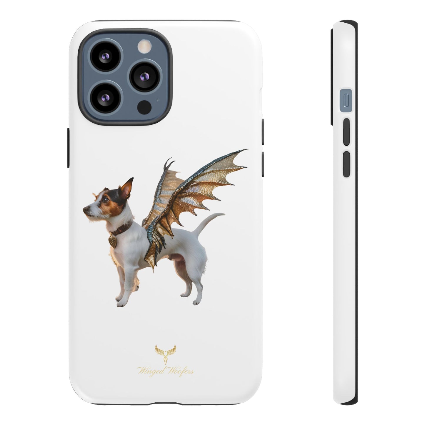 Fantasy Pet Phone Case - Tough Cases with Winged Jack Russell Dog Design