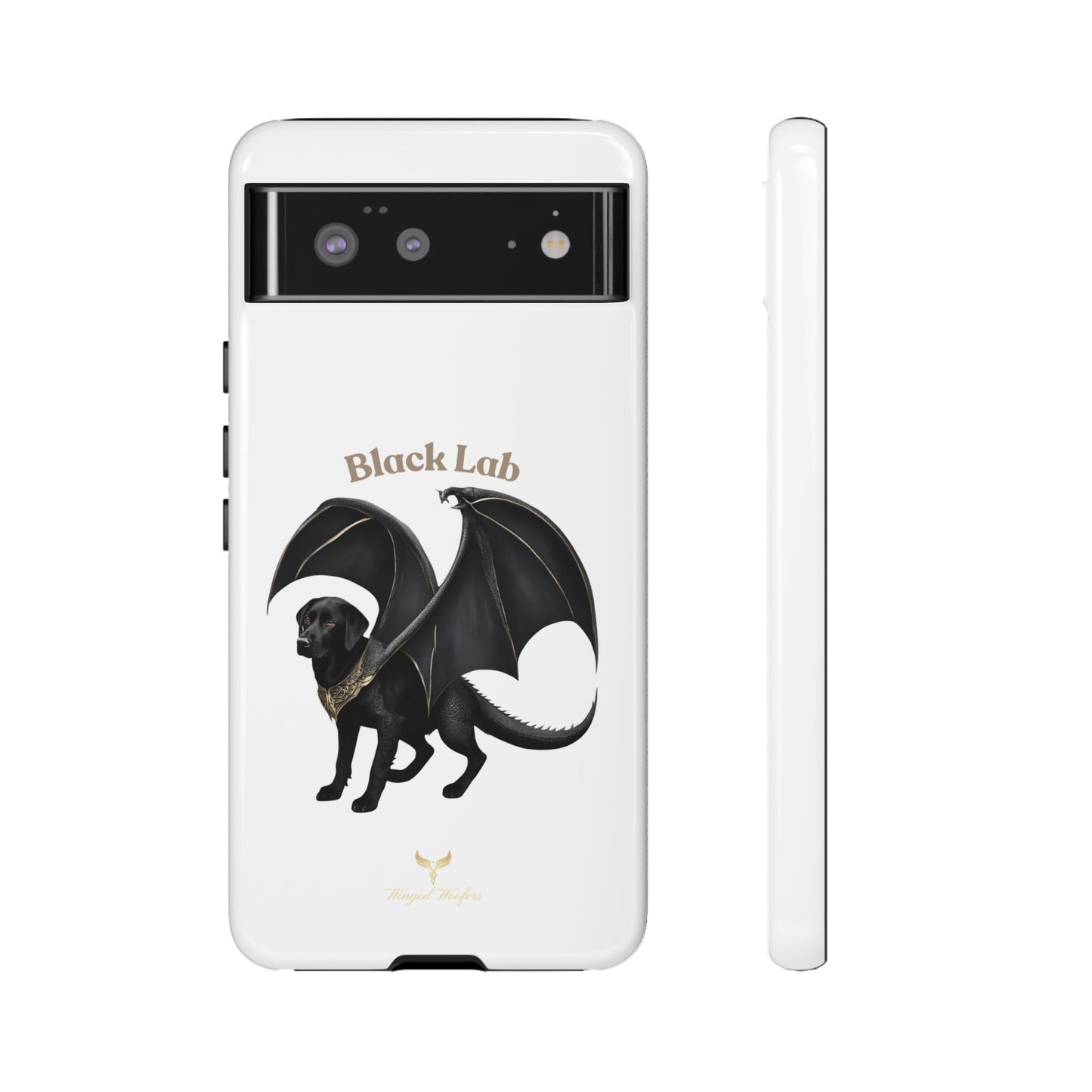 Black Labrador Dragon Case - Tough Phone Case for Pet Lovers