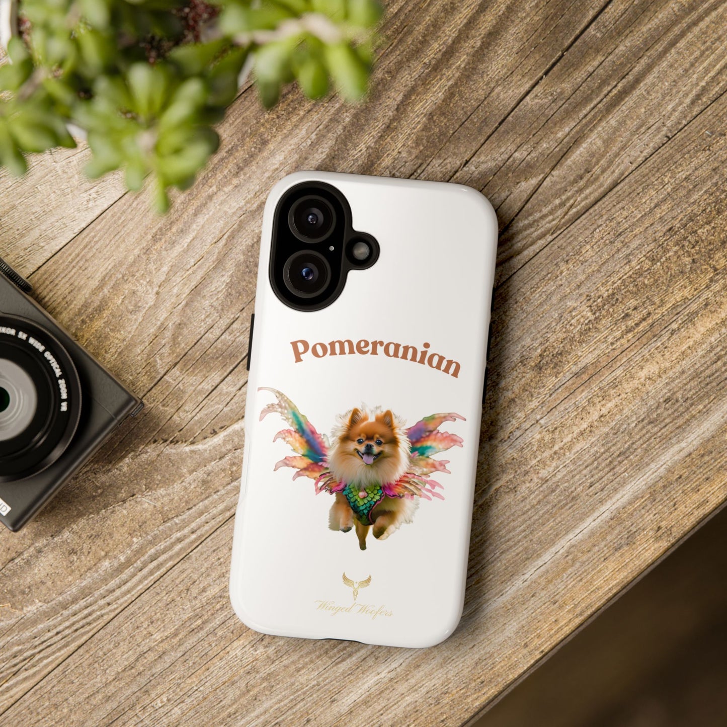 Pomeranian Winged Dog Phone Case – Cute Dog Lover Accessory