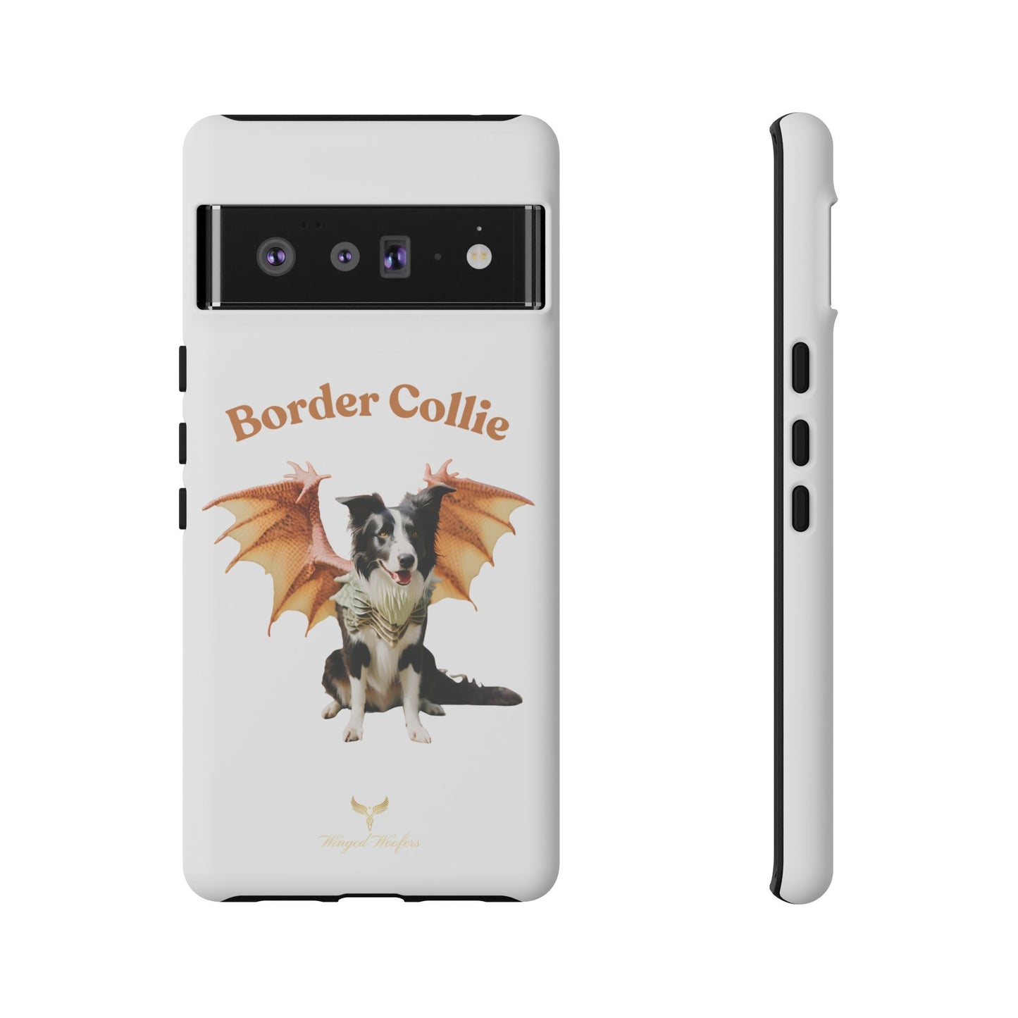 Border Collie Dragon Phone Case - Tough Cases for Dog Lovers