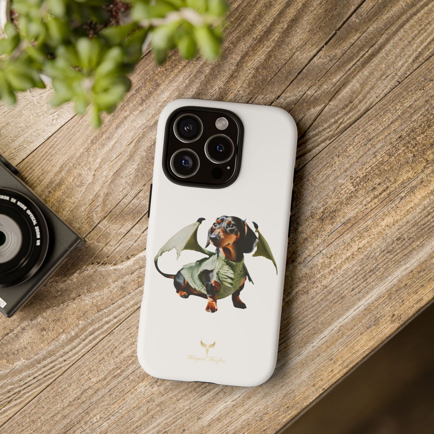 Whimsical Dragon Dog Phone Case - Tough Cases for Pet Lovers