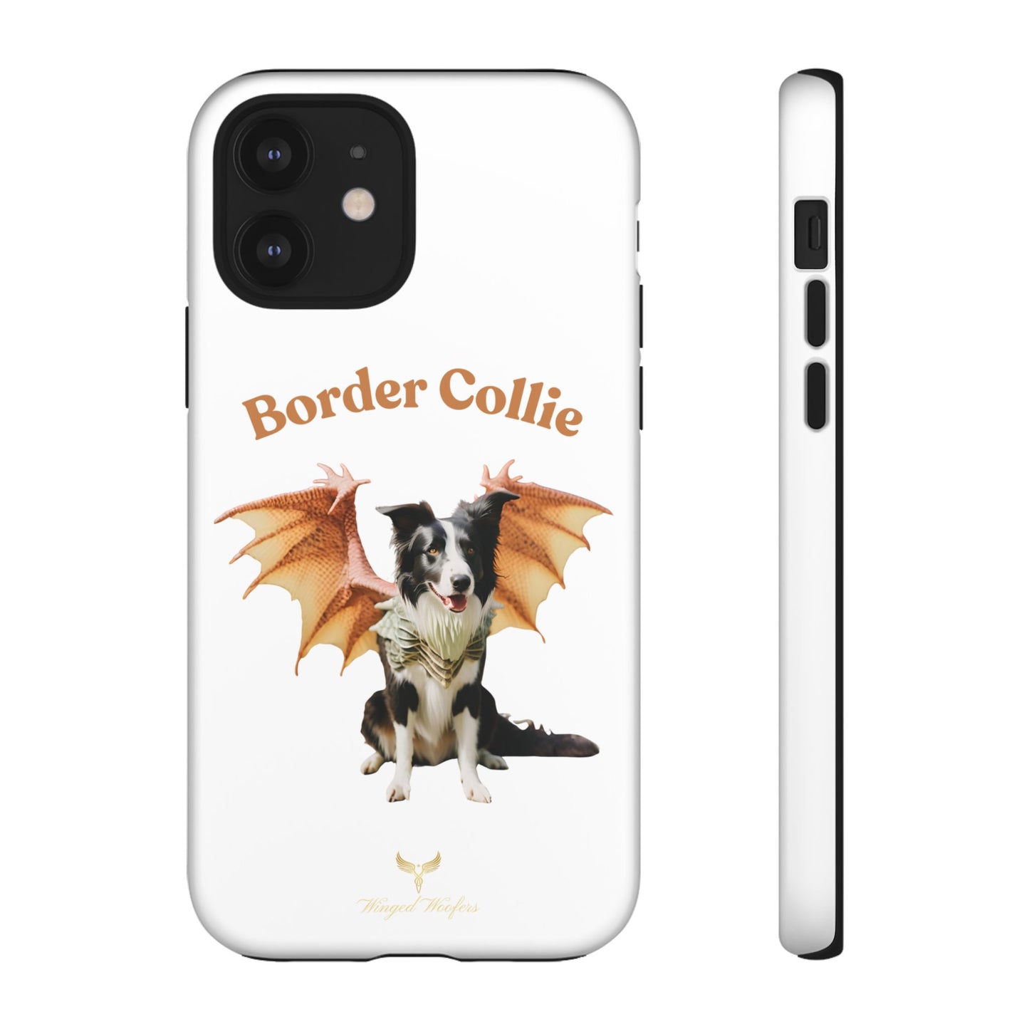 Border Collie Dragon Phone Case - Tough Cases for Dog Lovers