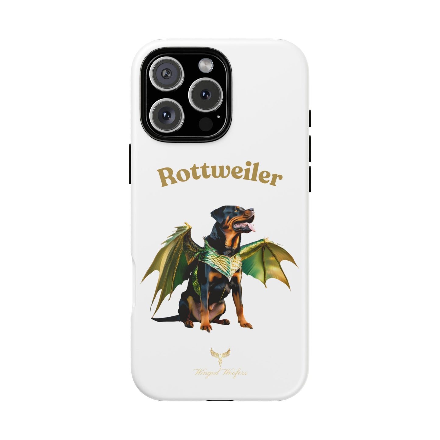 Rottweiler Dragon Wings Phone Case - Tough Cases for Dog Lovers