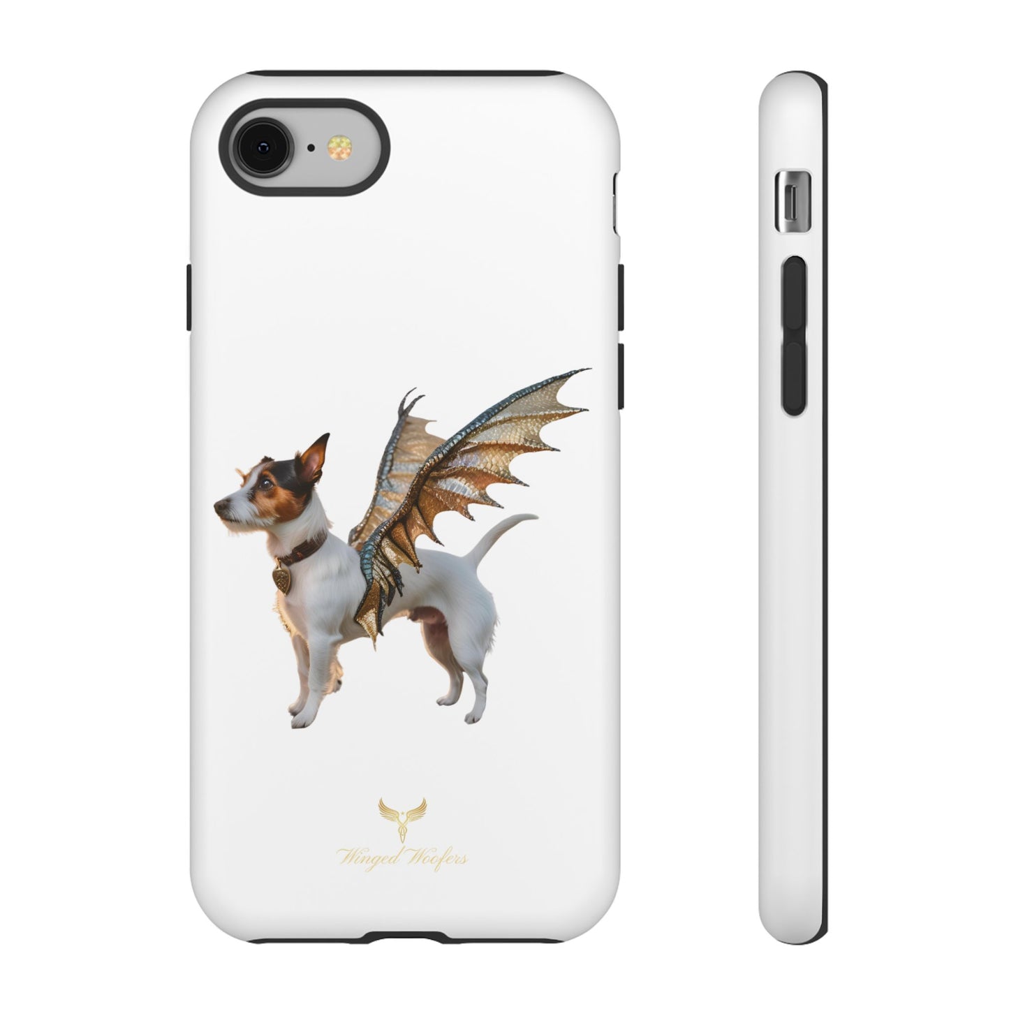 Fantasy Pet Phone Case - Tough Cases with Winged Jack Russell Dog Design