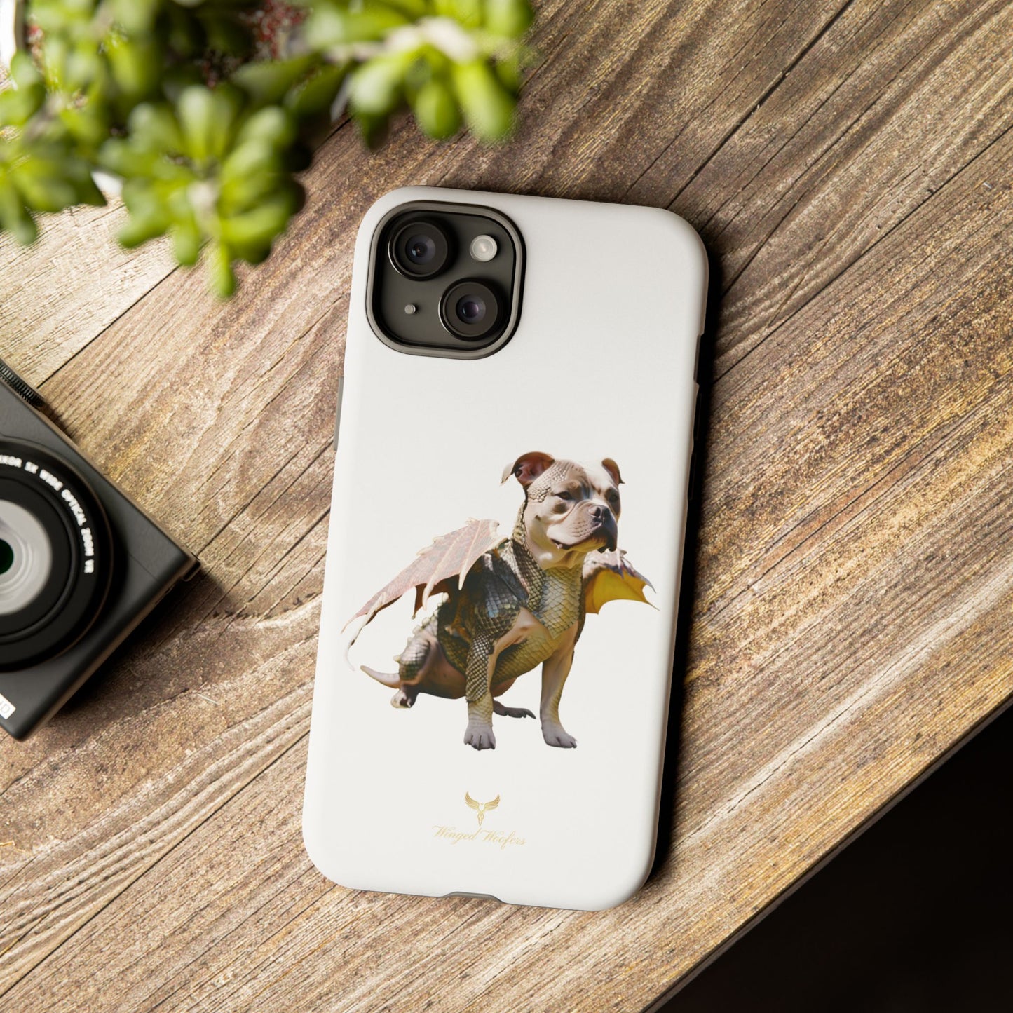 Staffordshire Bulldog Dragon Tough Phone Case - Unique Animal Design for Pet Lovers