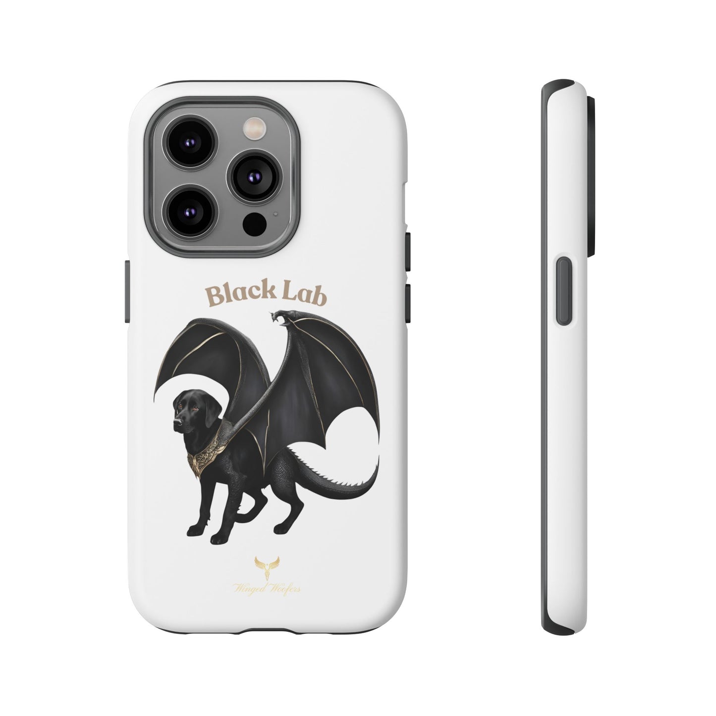 Black Labrador Dragon Case - Tough Phone Case for Pet Lovers