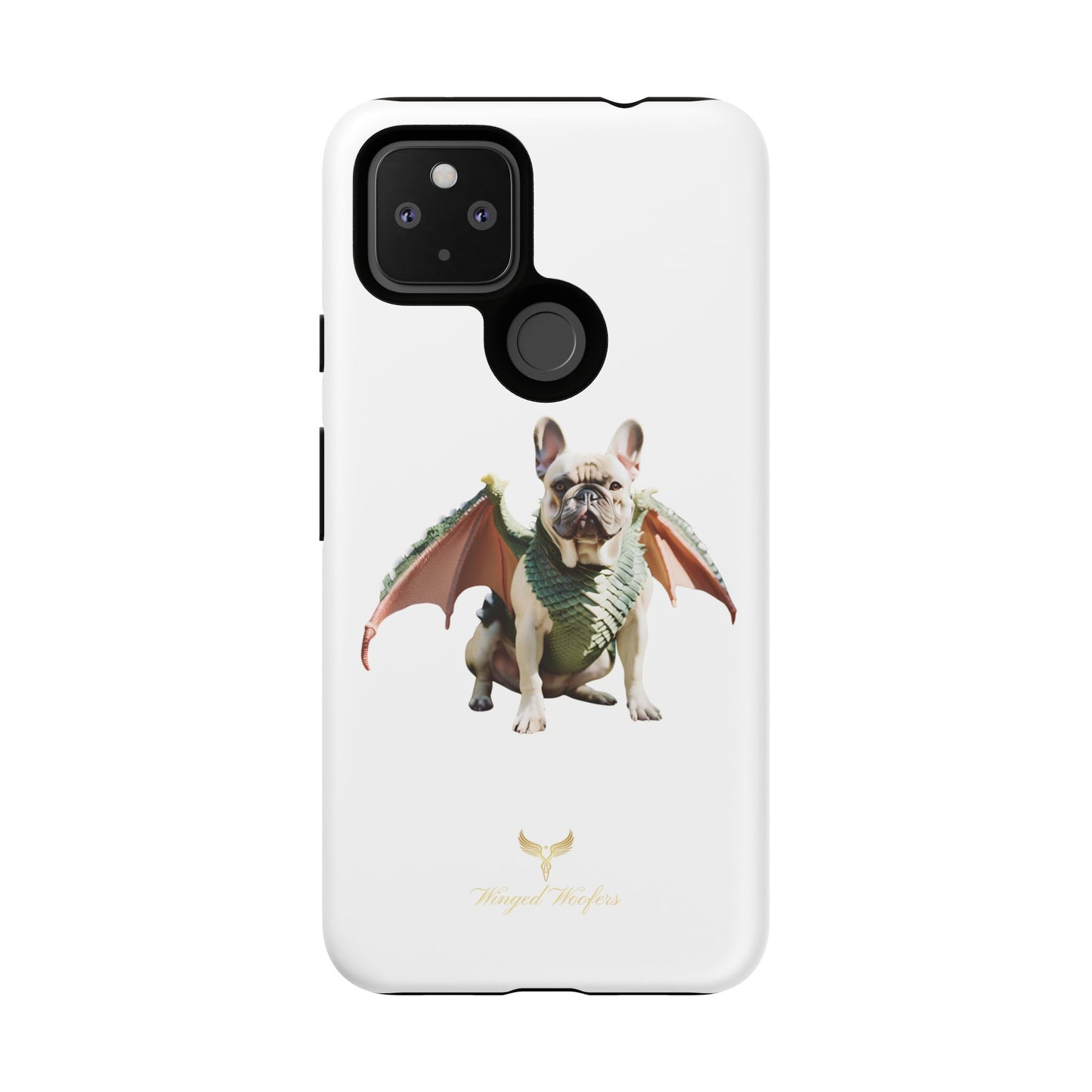 Fantasy French Bulldog Pet Phone Case with Dog in Wings Design