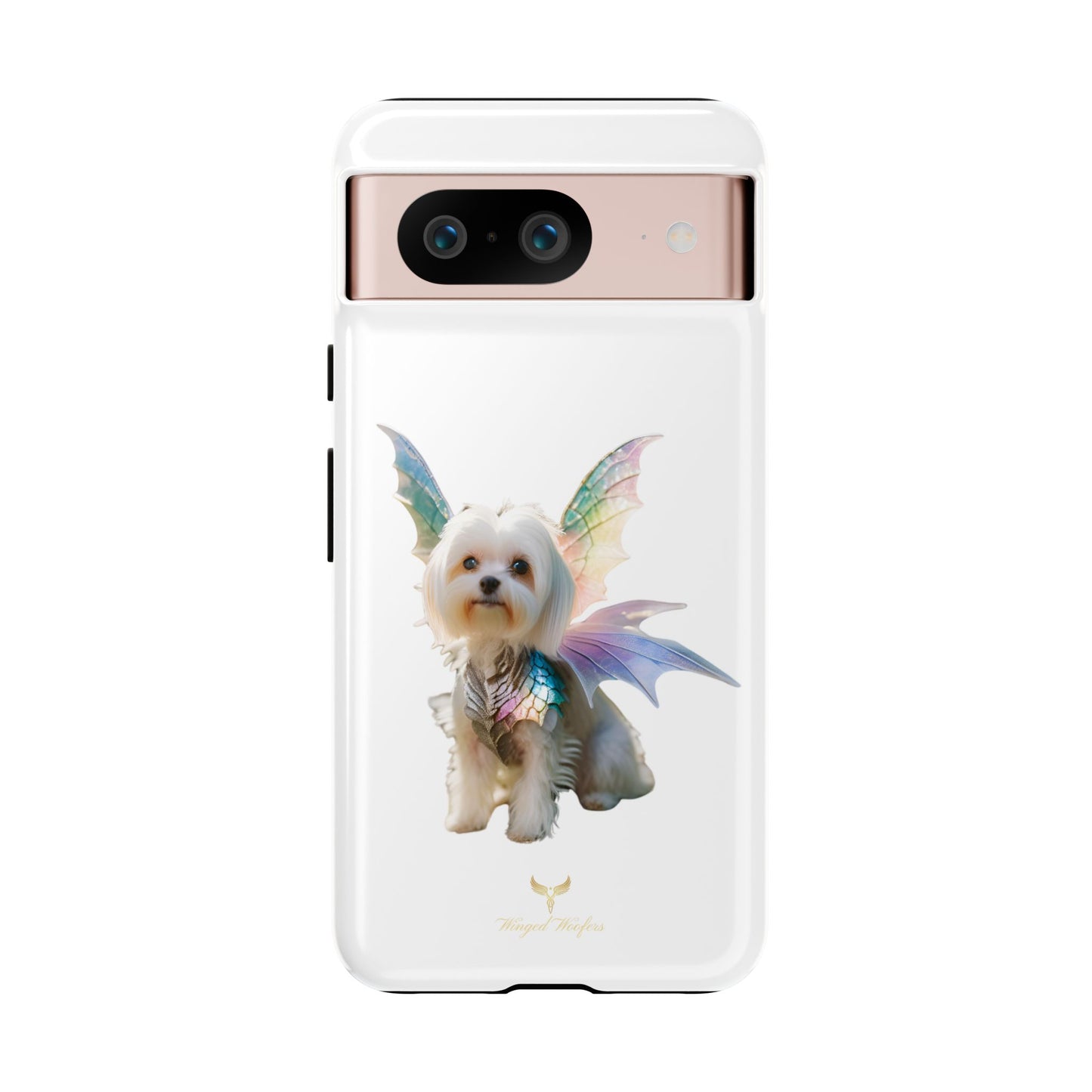 Maltese Dog with Wings Tough Phone Cases