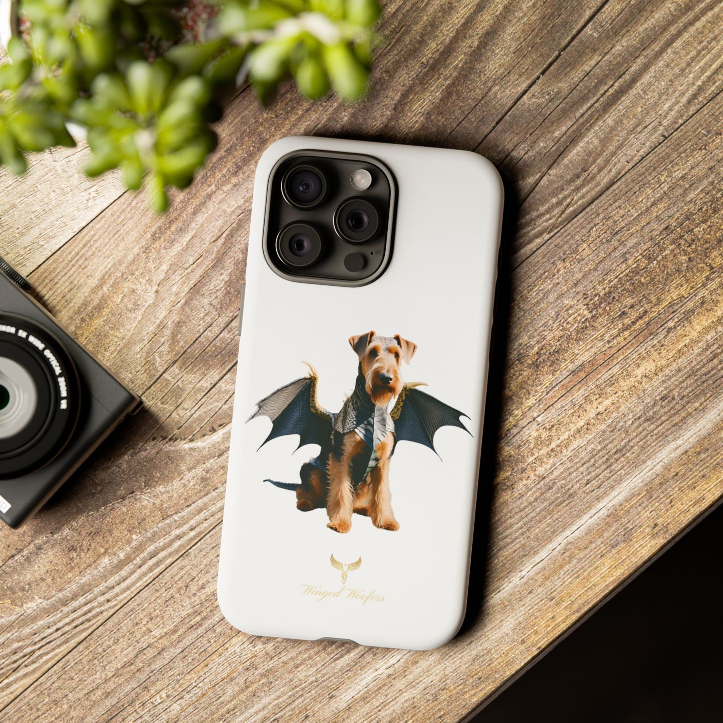 Cool Dragon Airedale Terrier Dog Phone Case - Tough Cases for Pet Lovers