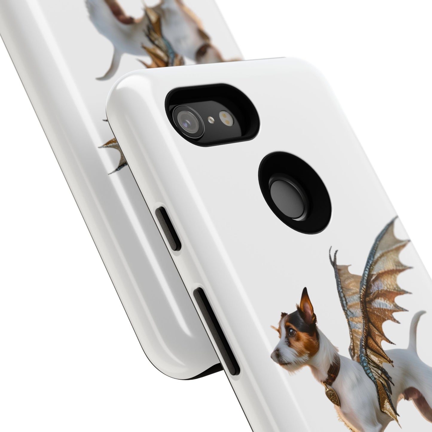 Fantasy Pet Phone Case - Tough Cases with Winged Jack Russell Dog Design