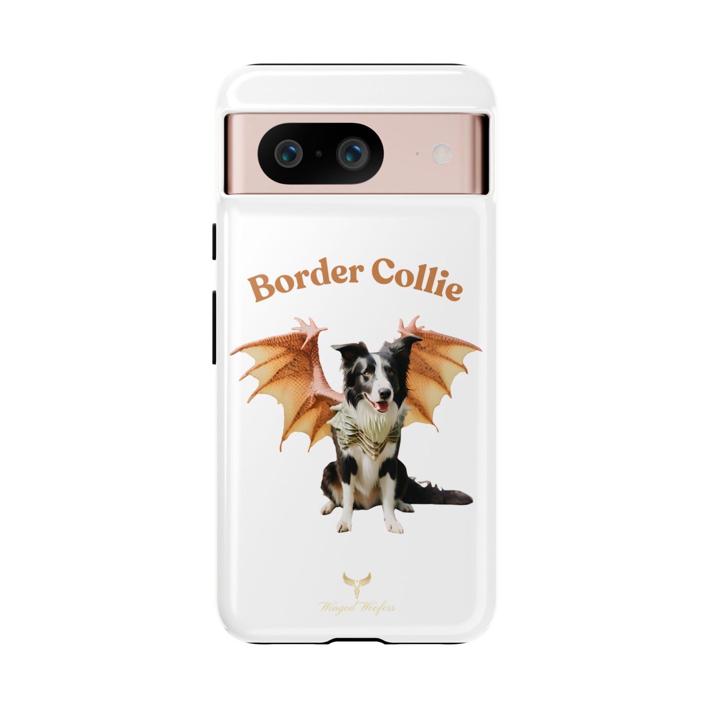 Border Collie Dragon Phone Case - Tough Cases for Dog Lovers