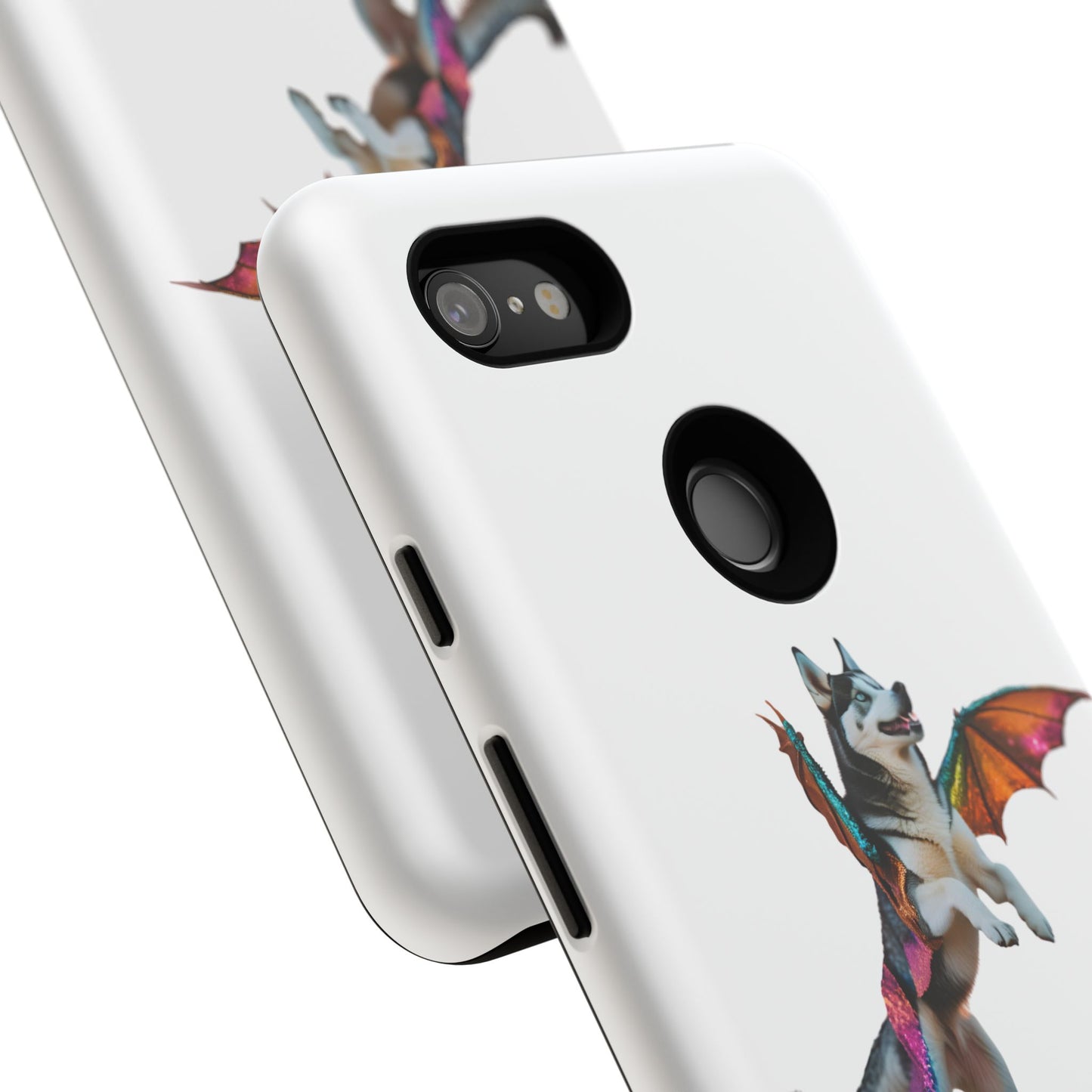 Magical Husky Pet Phone Case - Winged Dog Design | Tough Cases | Unique Animal Lover Gift