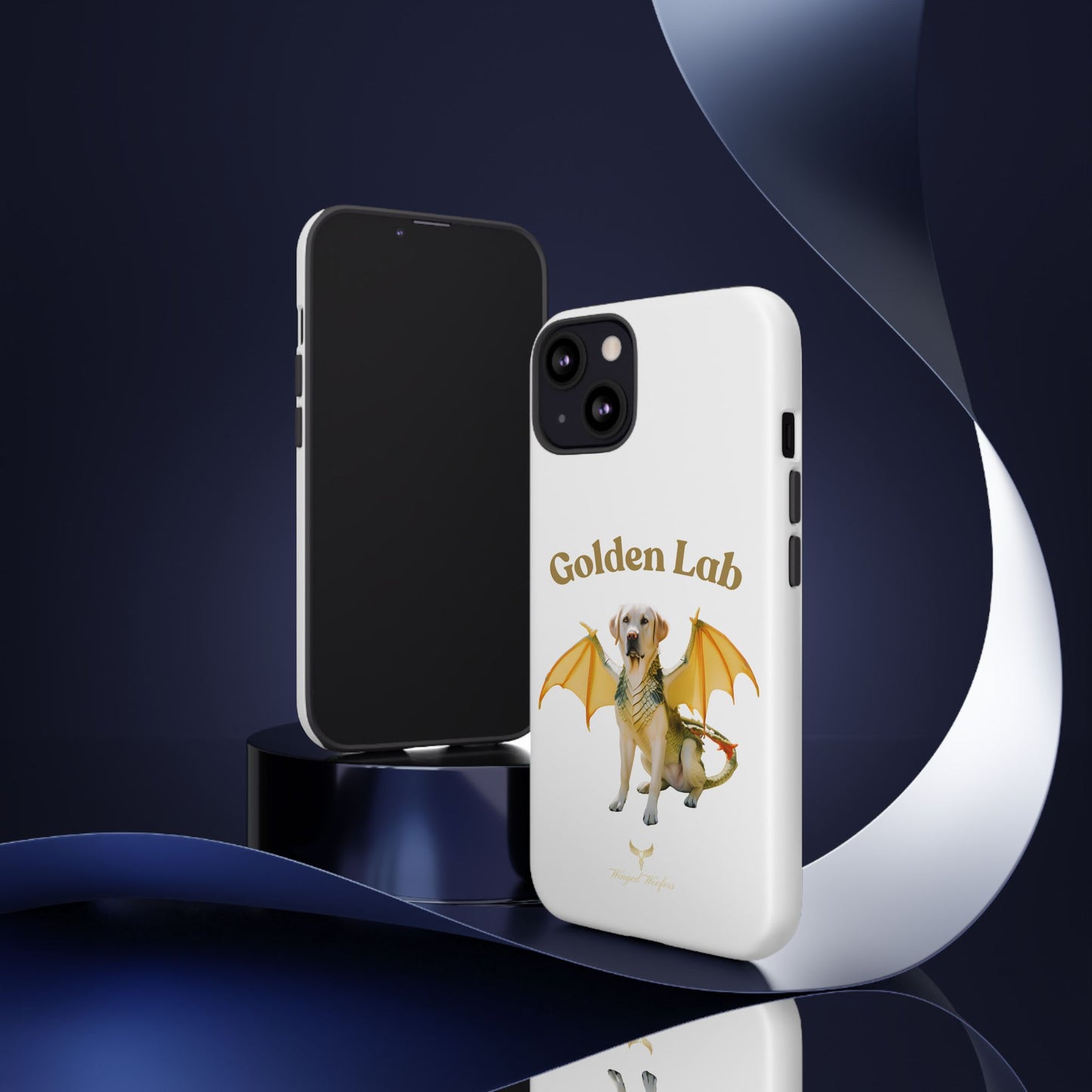 Golden Lab Dragon Phone Case - Tough Protection with a Fun Twist