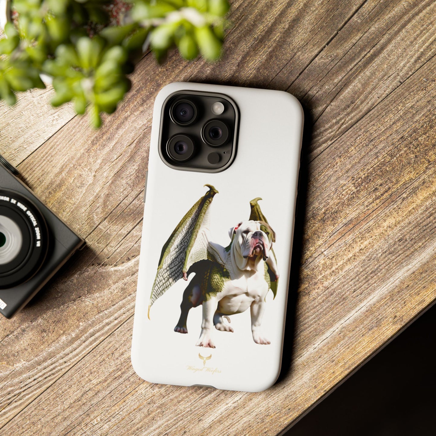 English Bulldog Dragon Phone Case - Tough & Unique Design