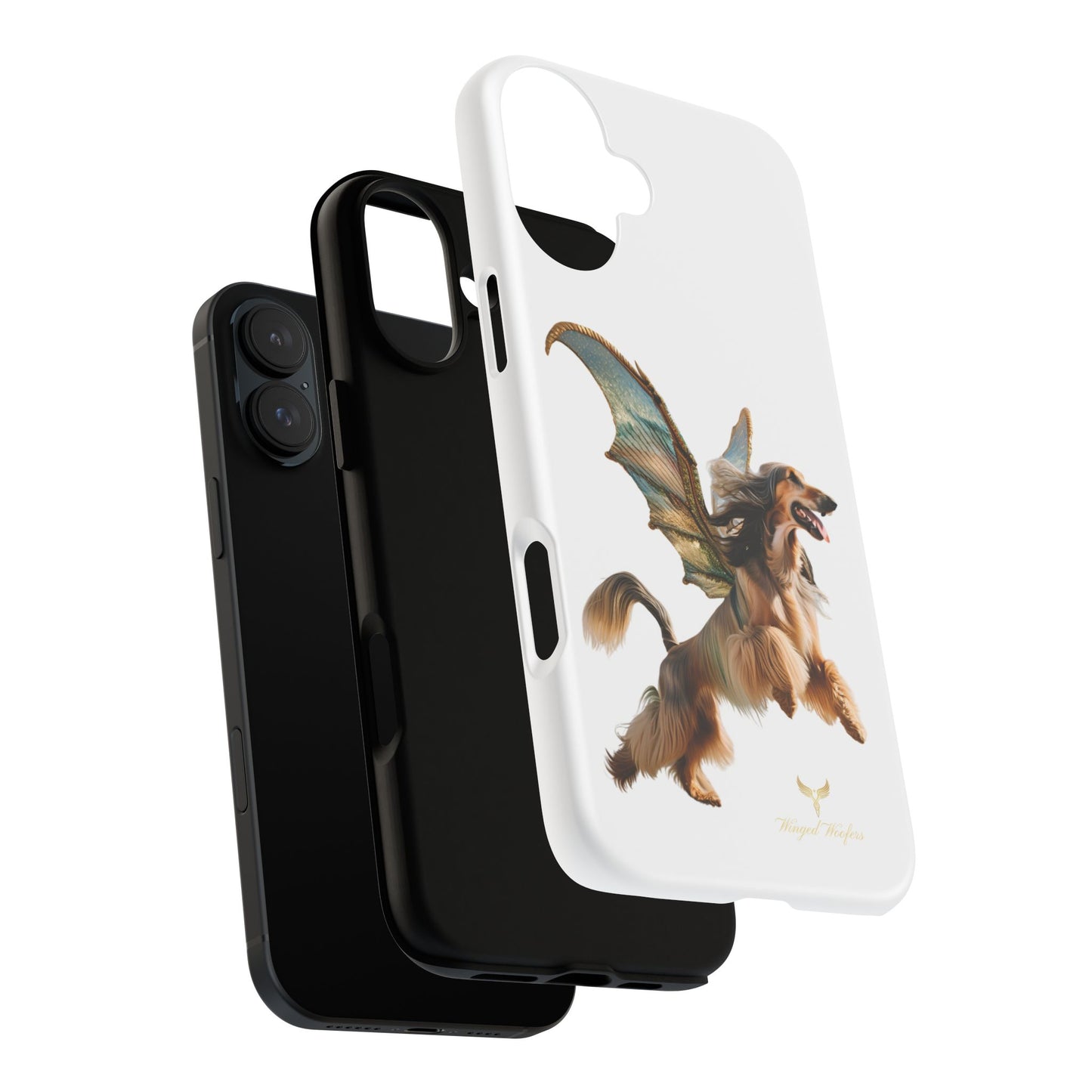 Magical Afghan Hound Dog Phone Case - Tough Cases with Winged Design