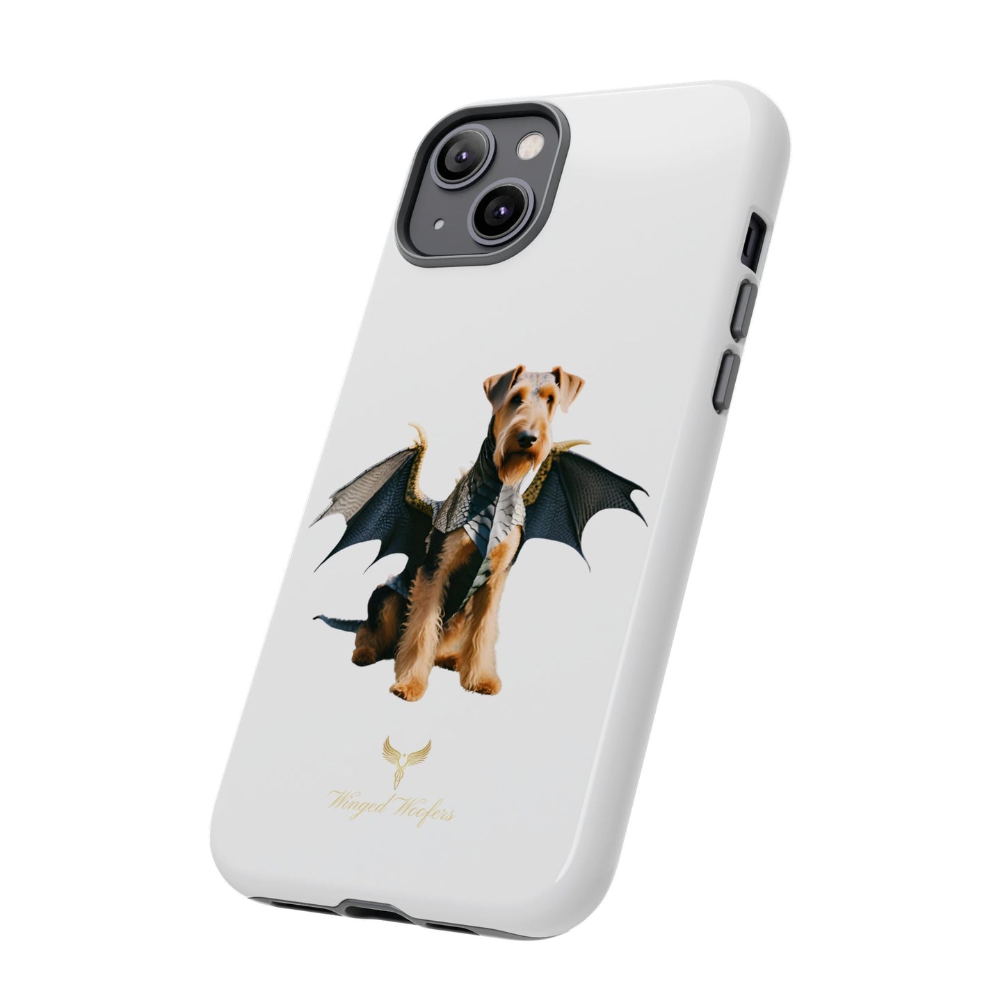 Cool Dragon Airedale Terrier Dog Phone Case - Tough Cases for Pet Lovers