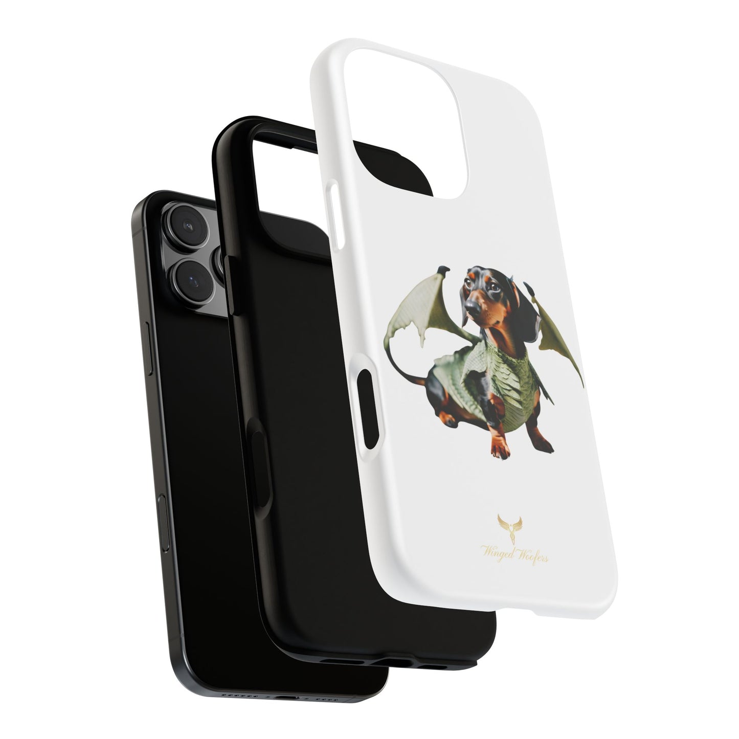 Whimsical Dragon Dog Phone Case - Tough Cases for Pet Lovers