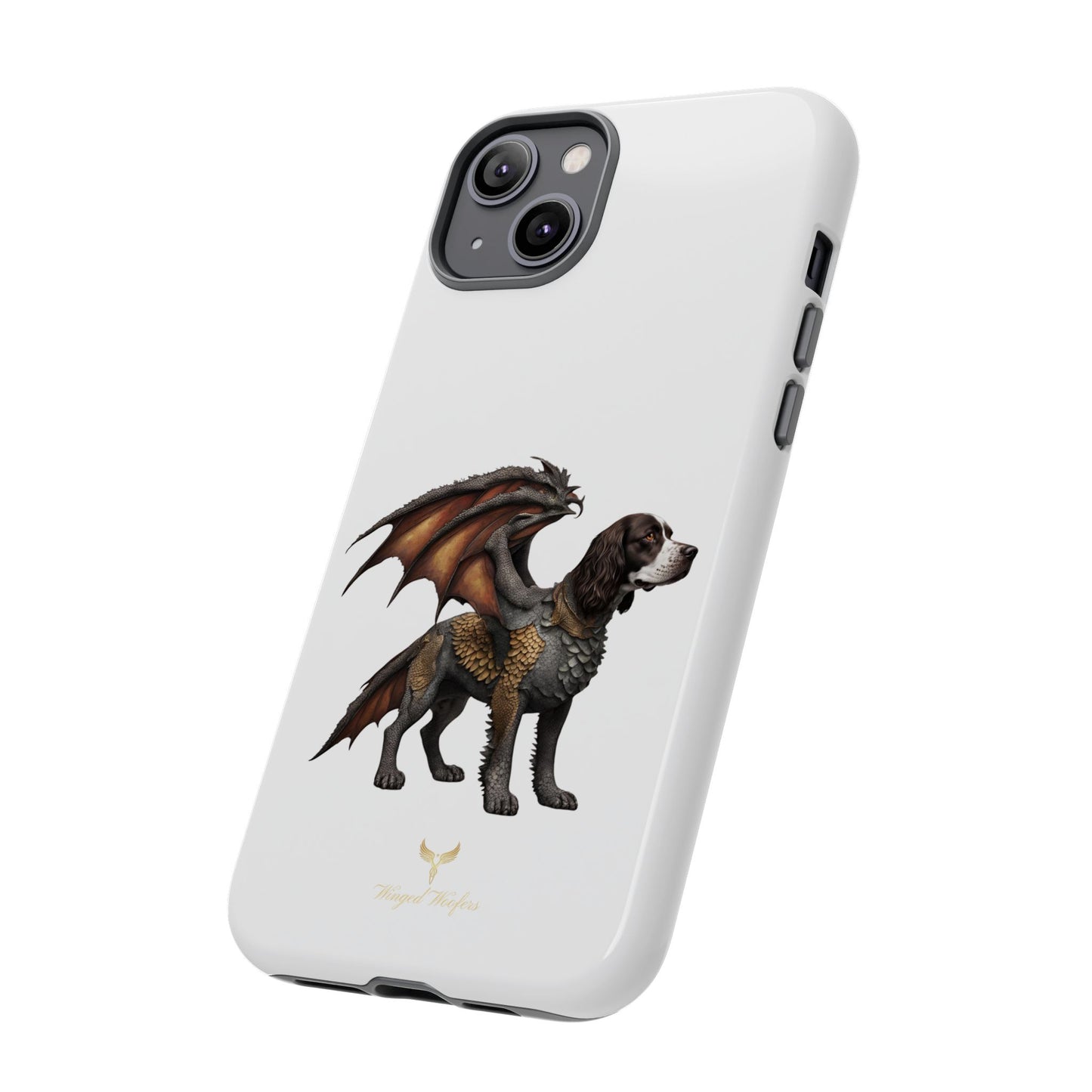 Fantasy Springer Spaniel as a Dragon Phone Case - Tough Cases for Pet Lovers