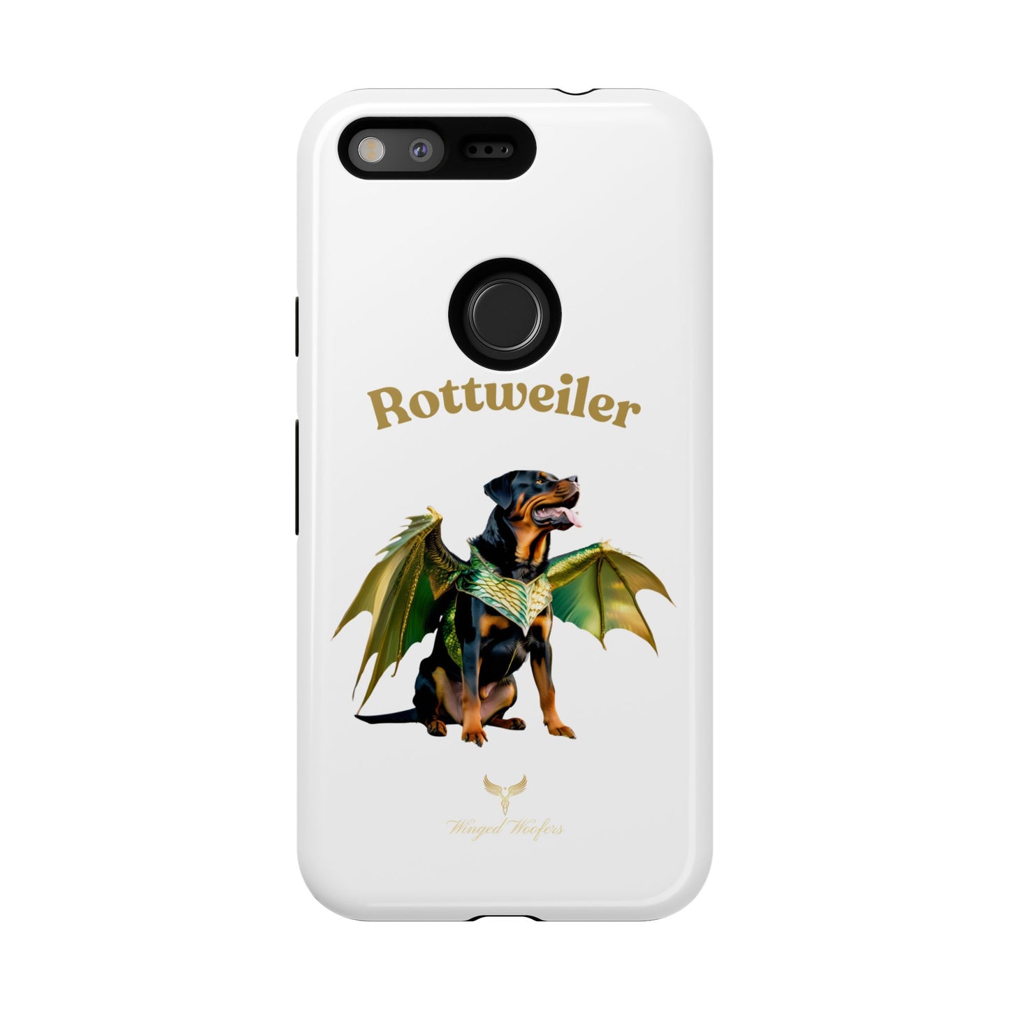 Rottweiler Dragon Wings Phone Case - Tough Cases for Dog Lovers