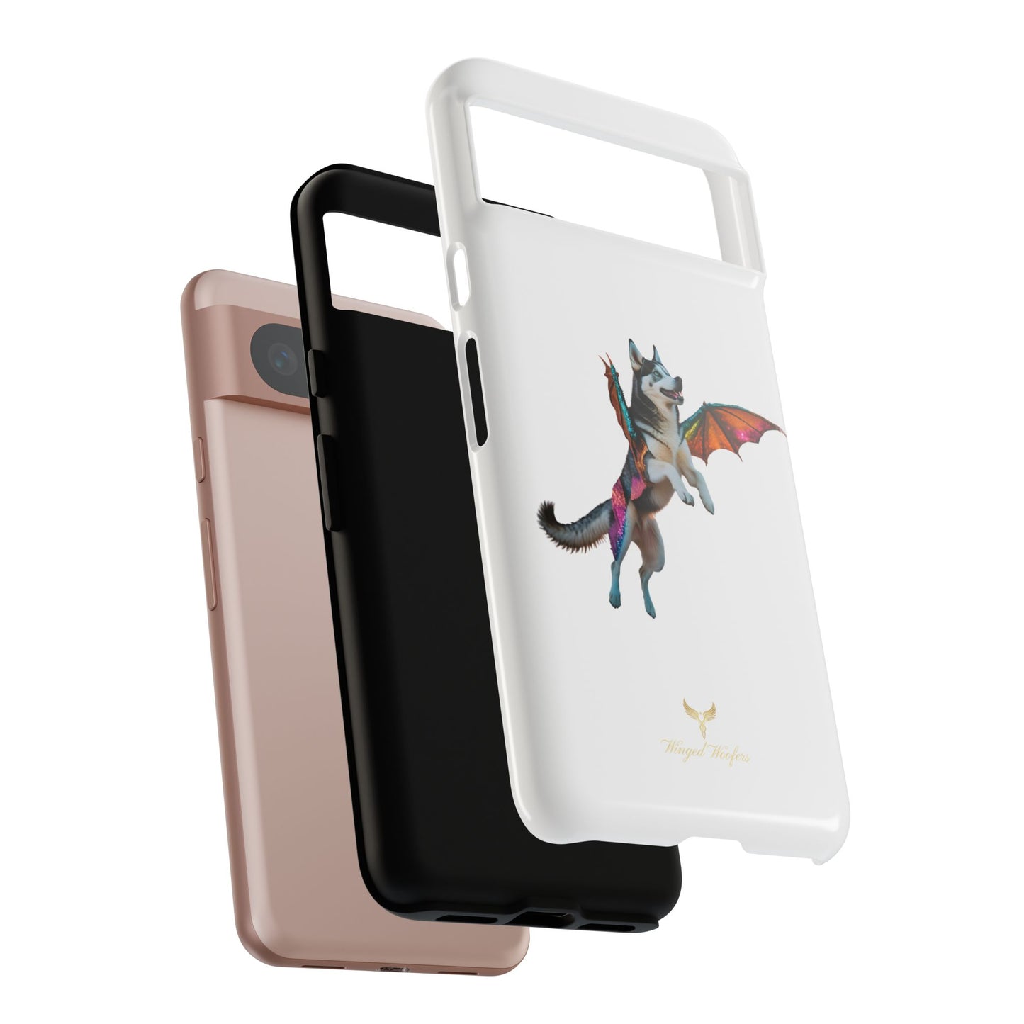 Magical Husky Pet Phone Case - Winged Dog Design | Tough Cases | Unique Animal Lover Gift