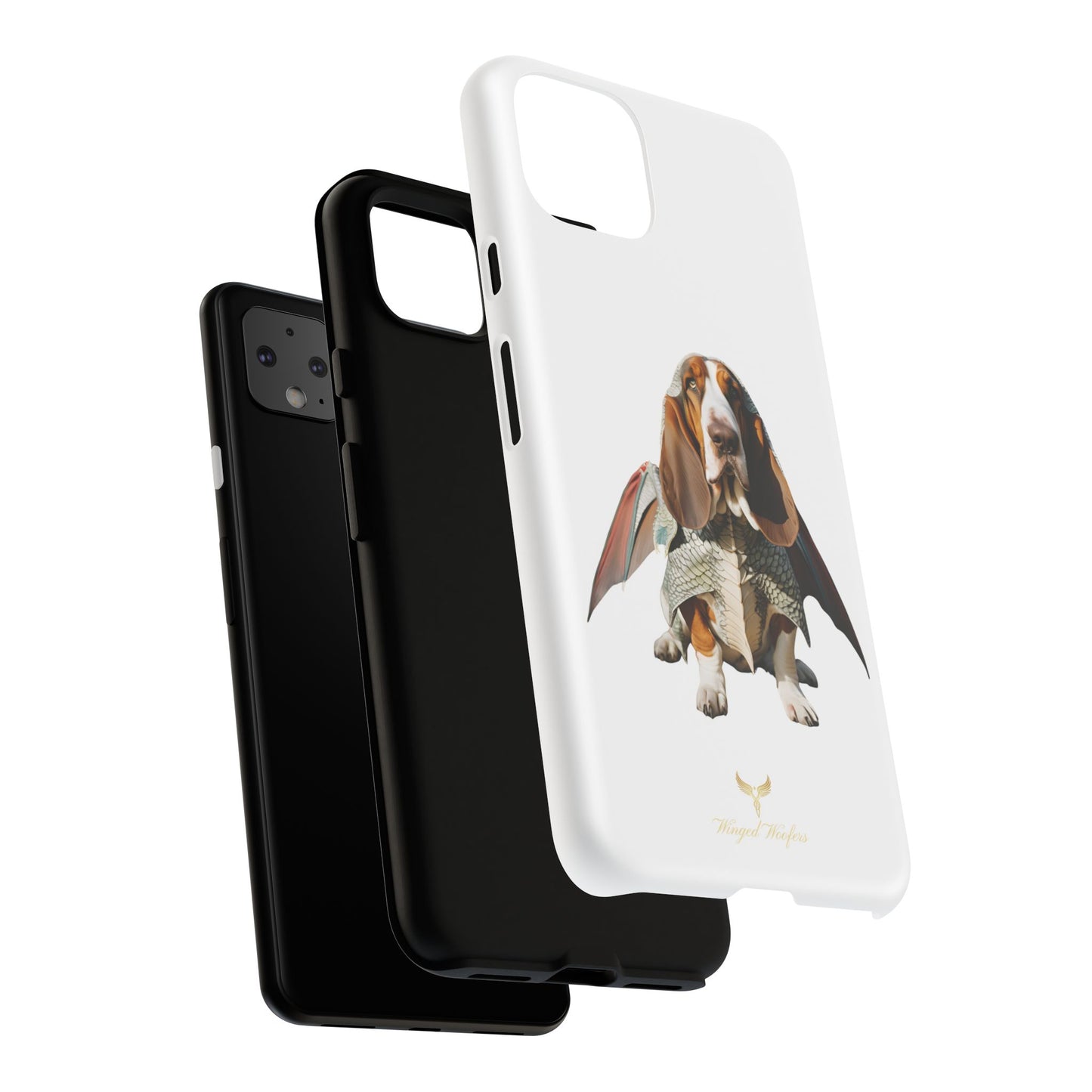 Whimsical Basset Hound Dog Phone Case - Tough Cases for Animal Lovers