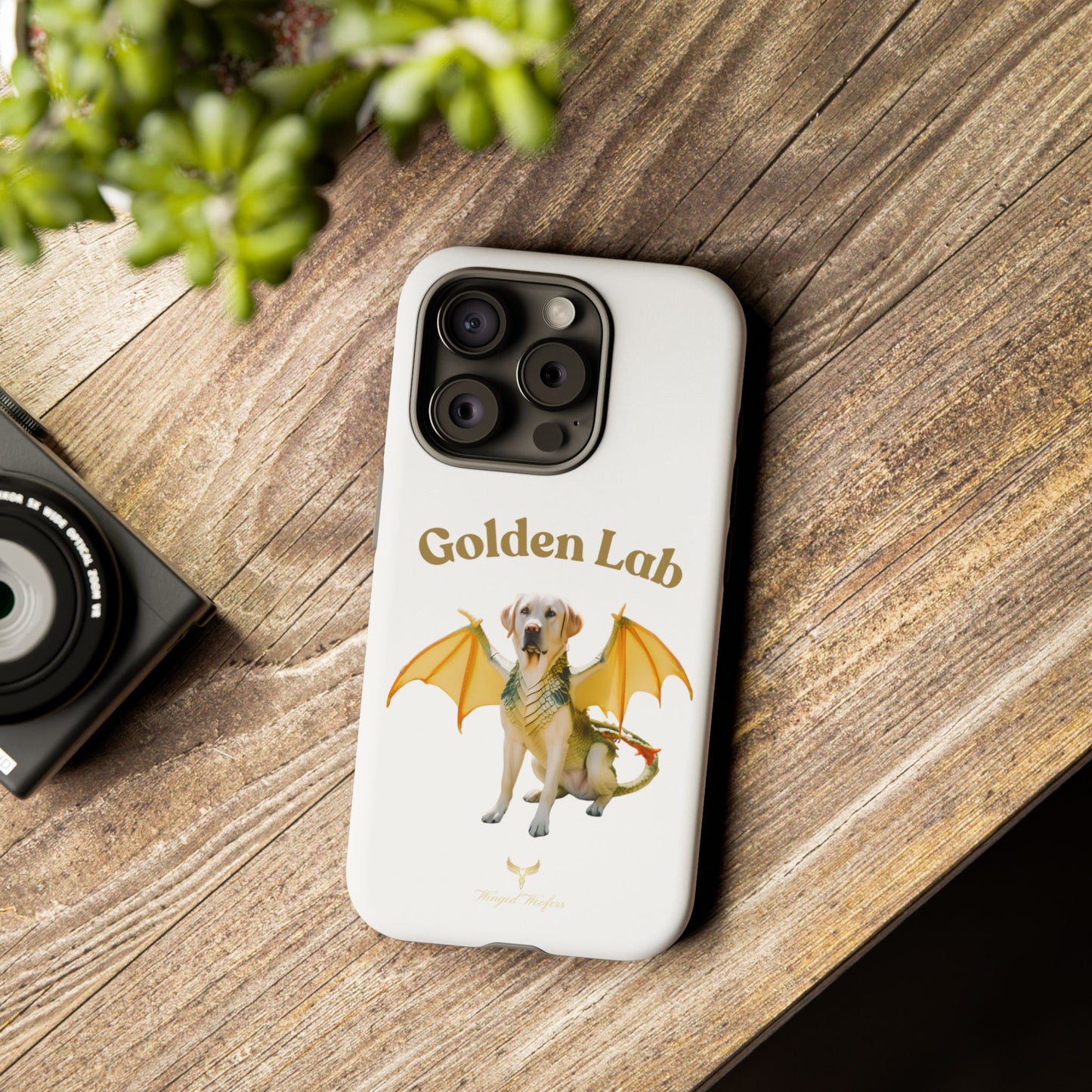 Golden Lab Dragon Phone Case - Tough Protection with a Fun Twist