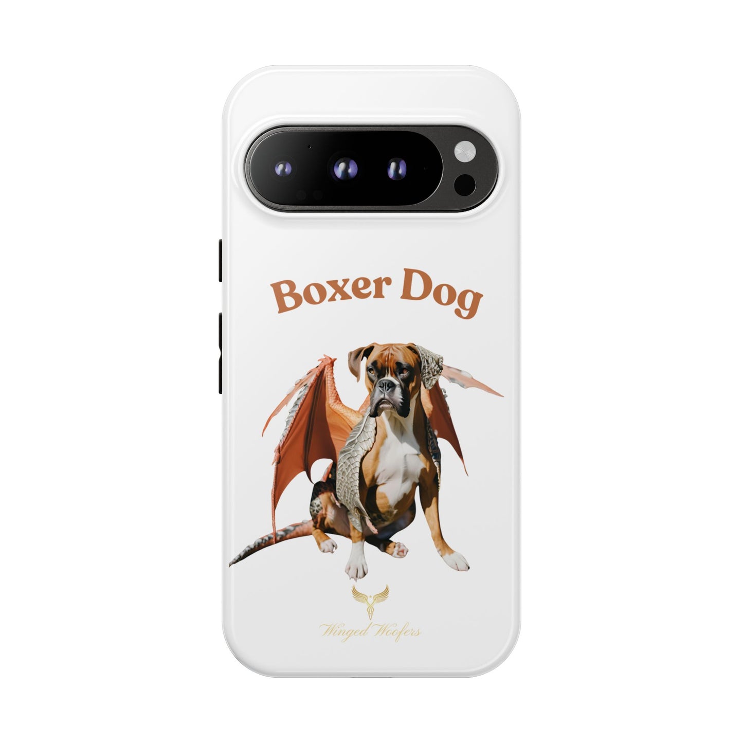 Boxer Dog Dragon Art Phone Case - Tough Cases