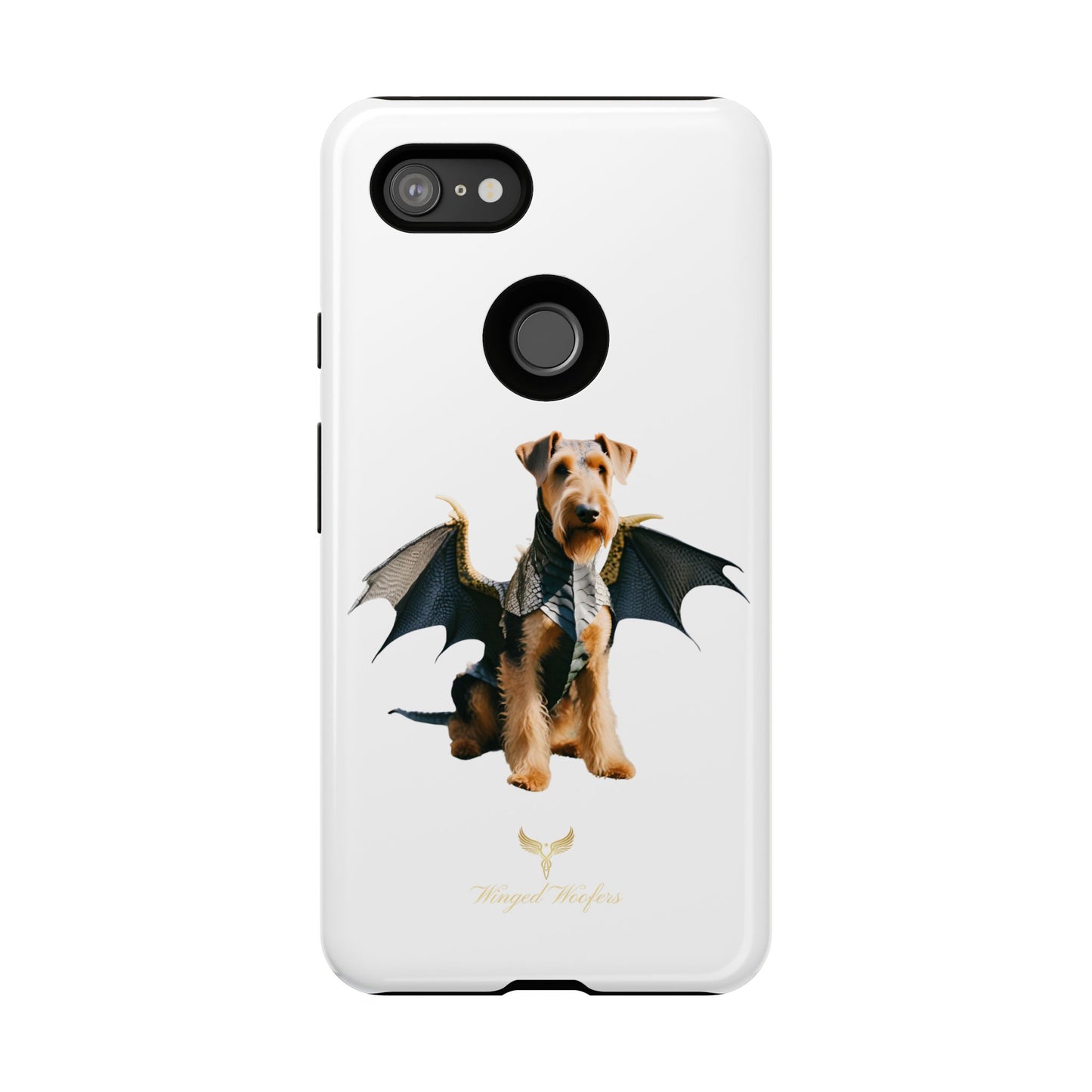 Cool Dragon Airedale Terrier Dog Phone Case - Tough Cases for Pet Lovers