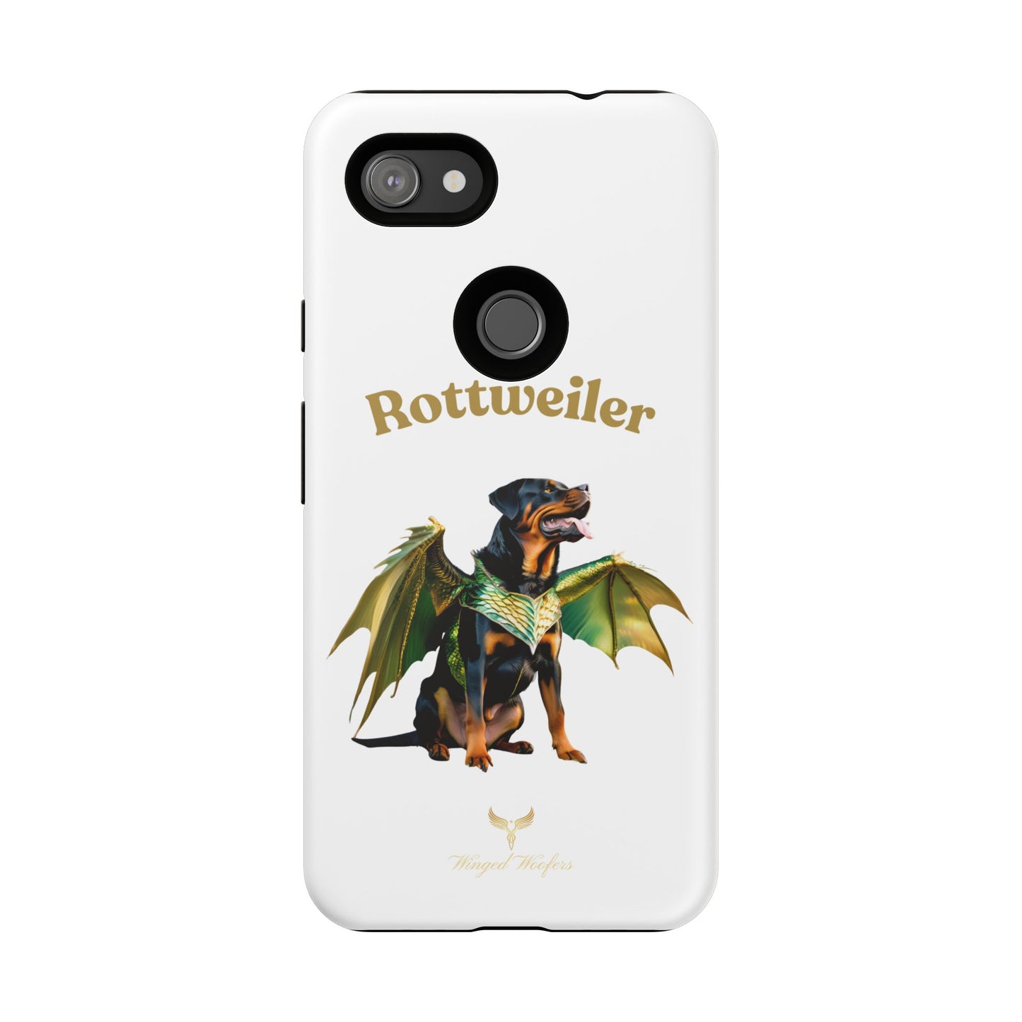 Rottweiler Dragon Wings Phone Case - Tough Cases for Dog Lovers