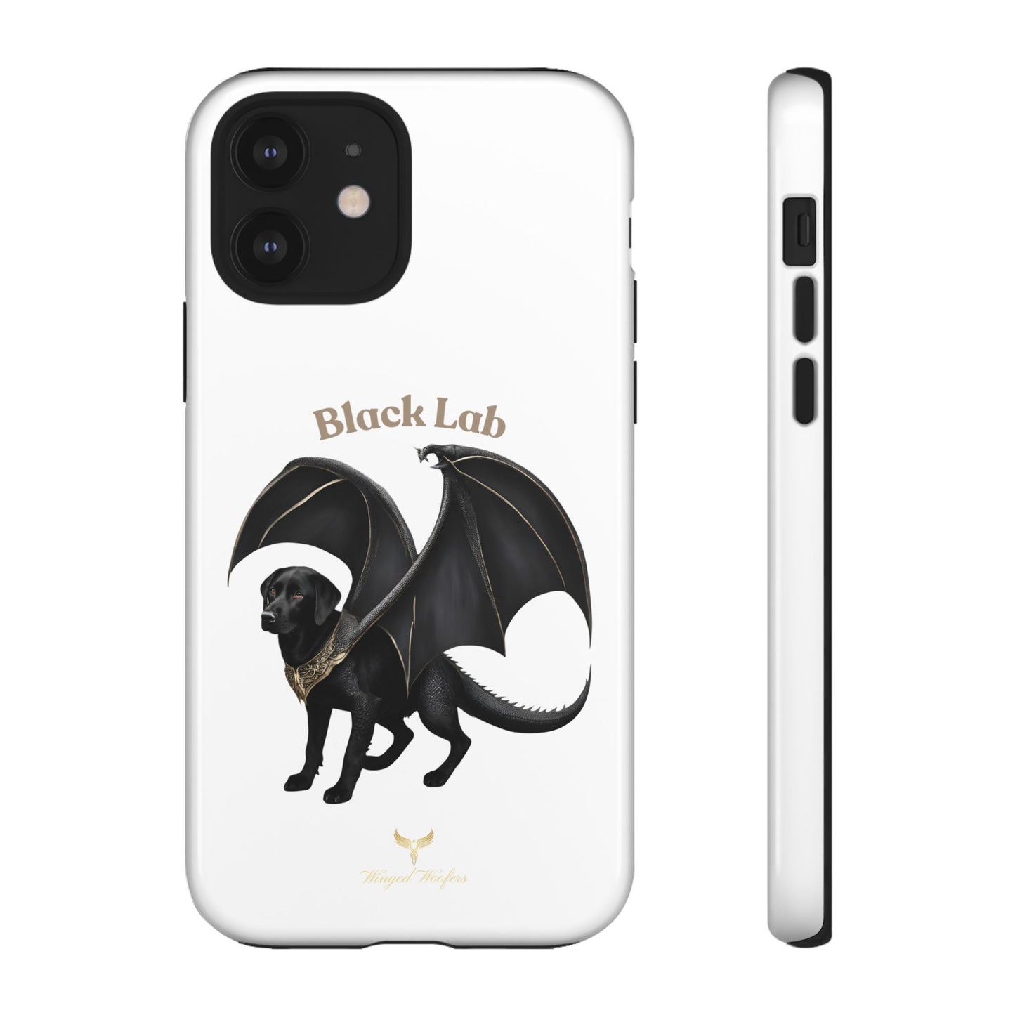 Black Labrador Dragon Case - Tough Phone Case for Pet Lovers