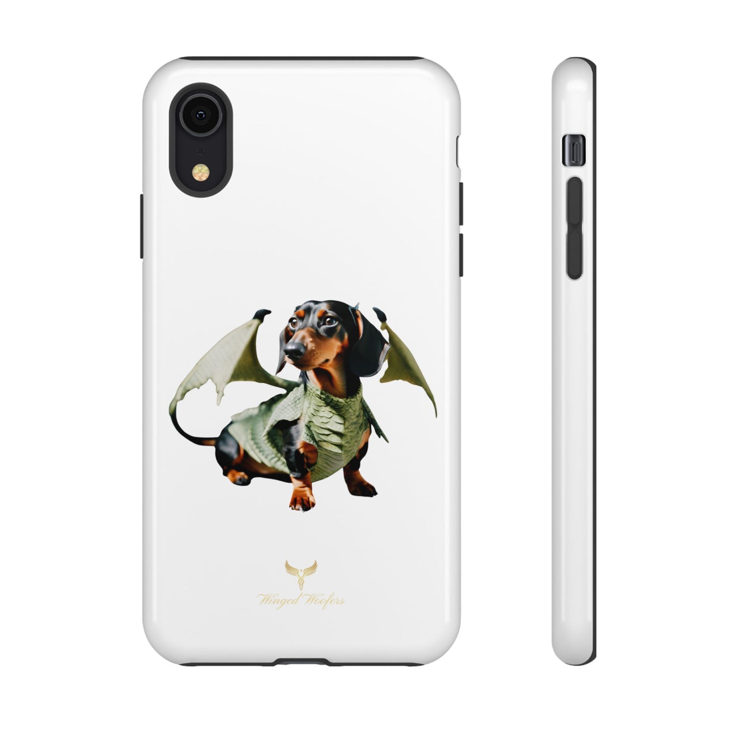 Whimsical Dragon Dog Phone Case - Tough Cases for Pet Lovers