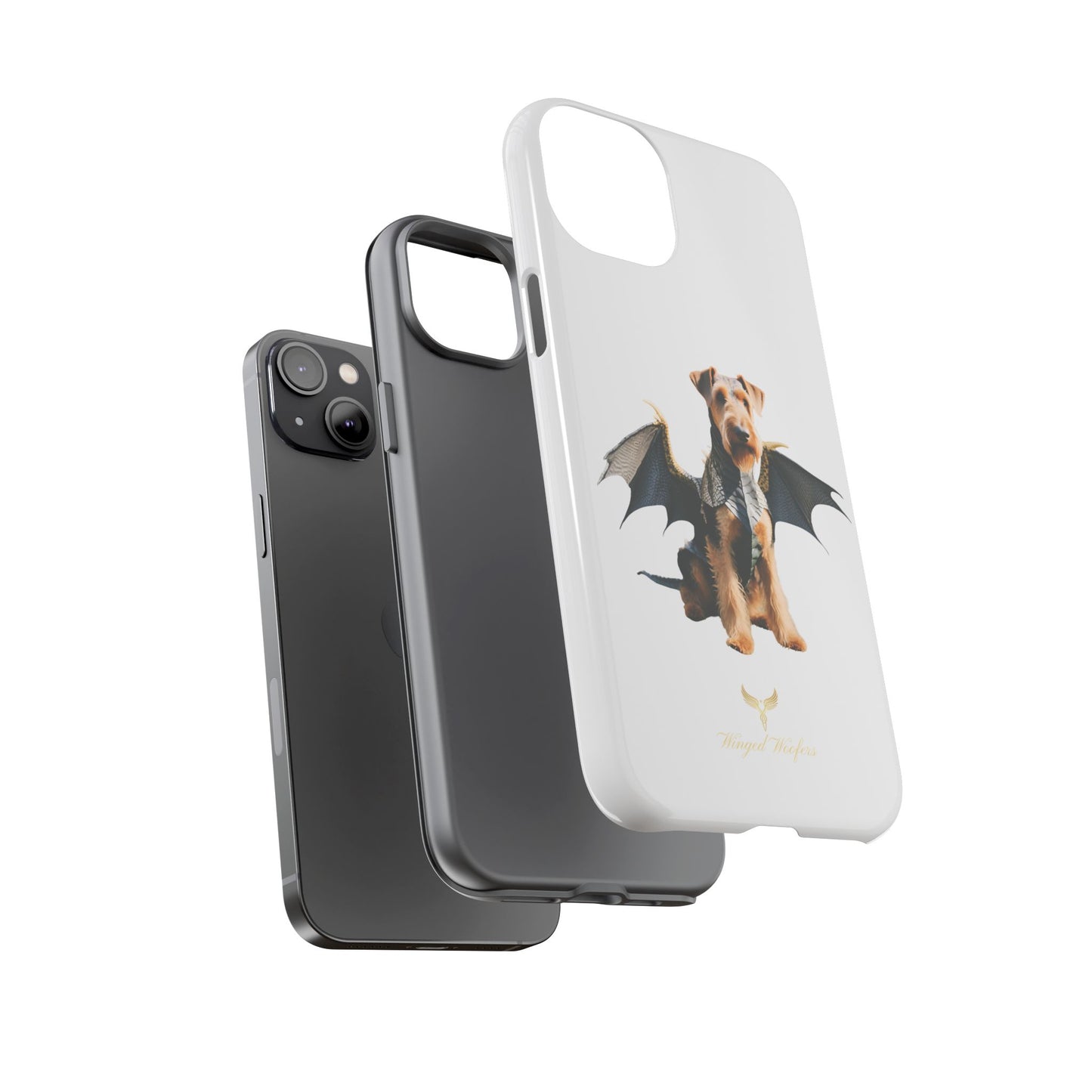 Cool Dragon Airedale Terrier Dog Phone Case - Tough Cases for Pet Lovers