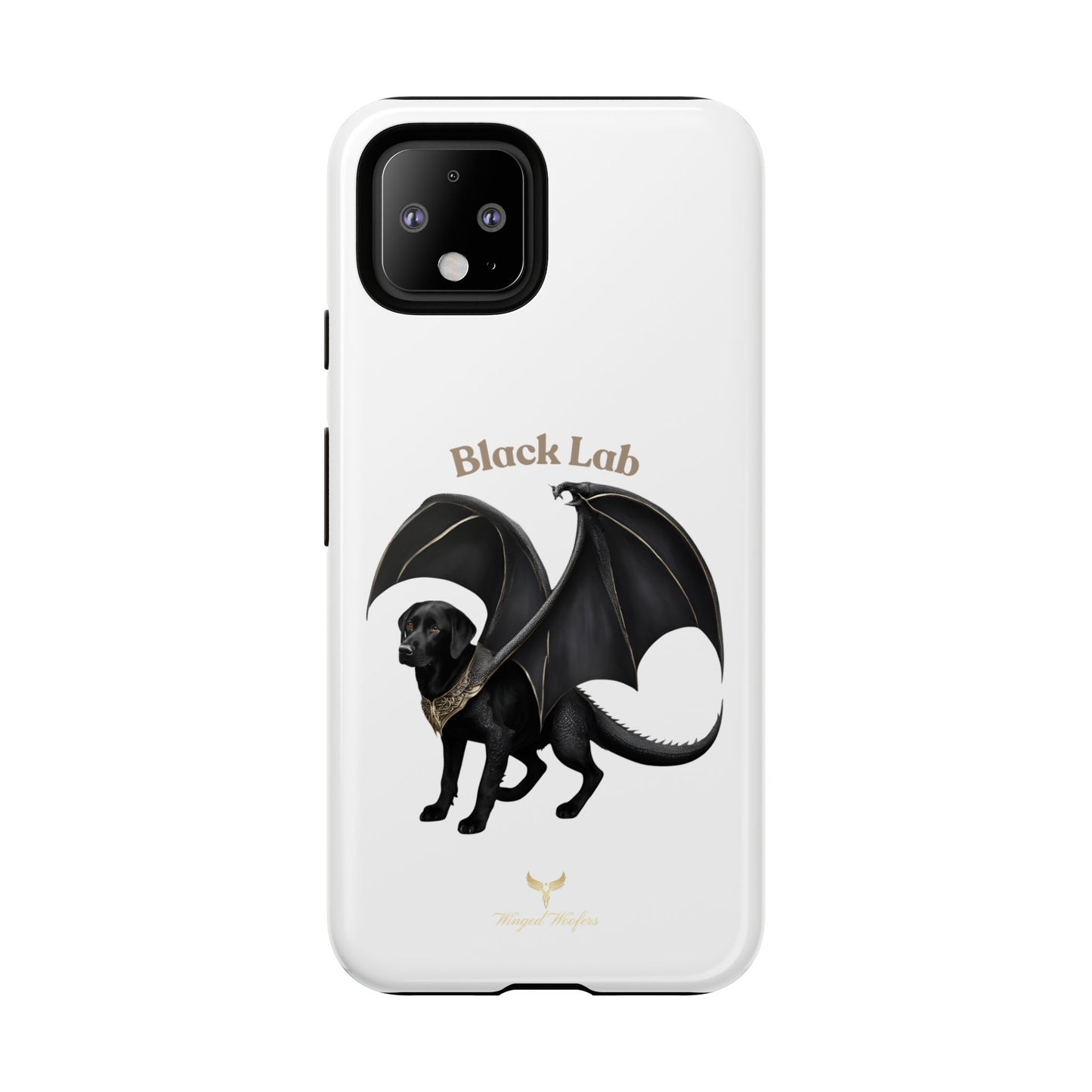 Black Labrador Dragon Case - Tough Phone Case for Pet Lovers