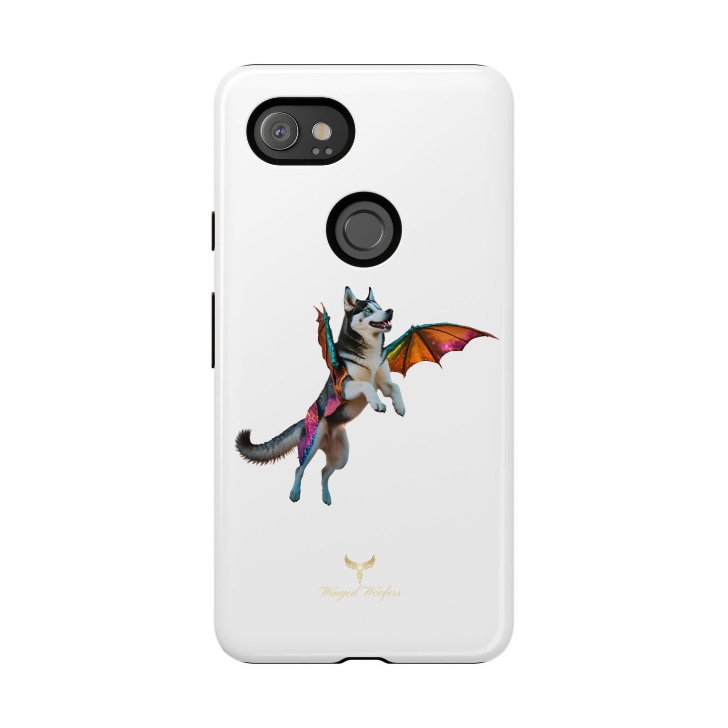 Magical Husky Pet Phone Case - Winged Dog Design | Tough Cases | Unique Animal Lover Gift