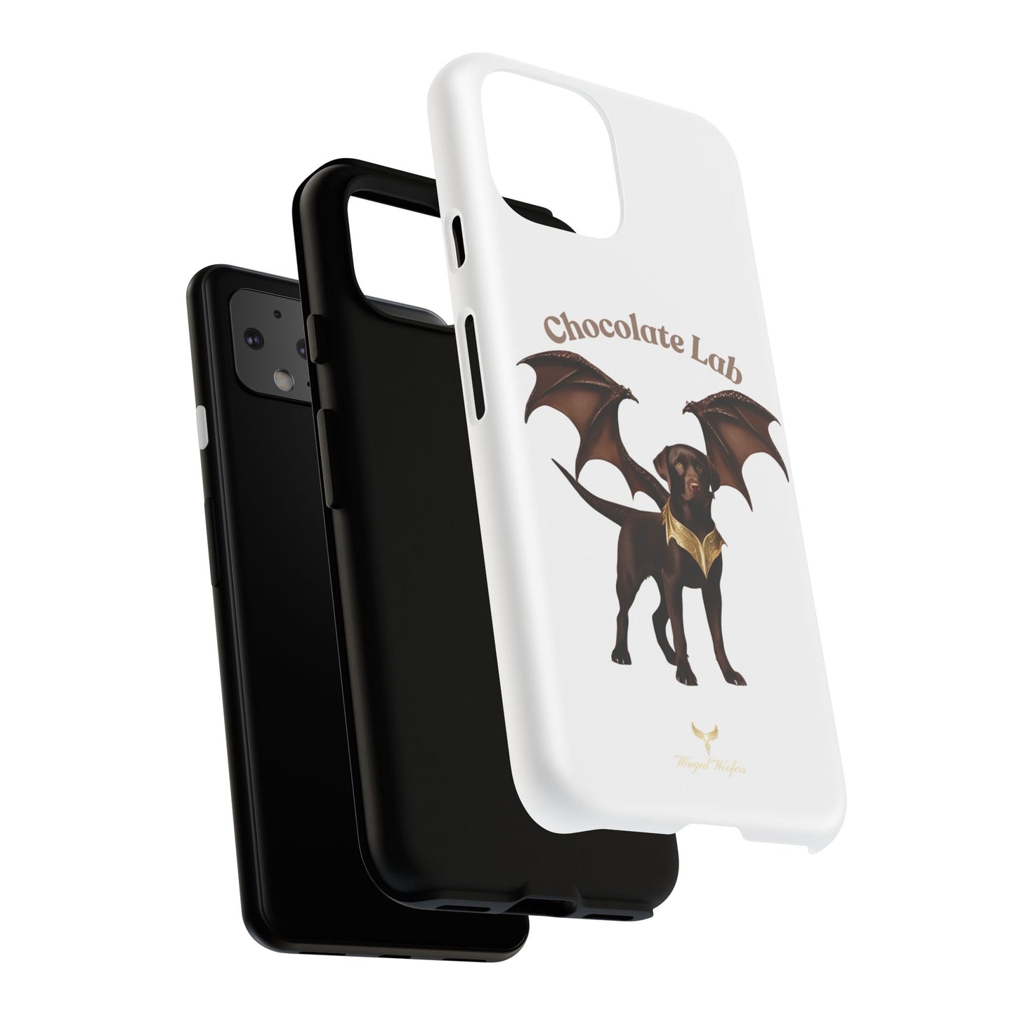 Chocolate Lab Dragon Phone Case - Tough & Stylish for Dog Lovers