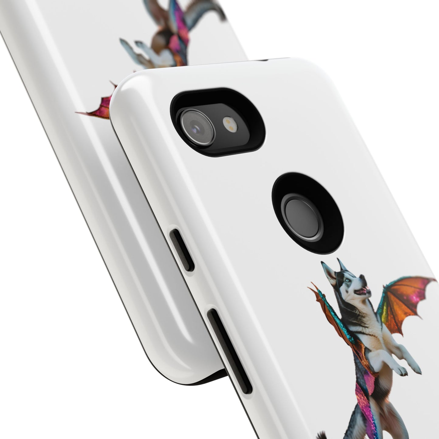 Magical Husky Pet Phone Case - Winged Dog Design | Tough Cases | Unique Animal Lover Gift