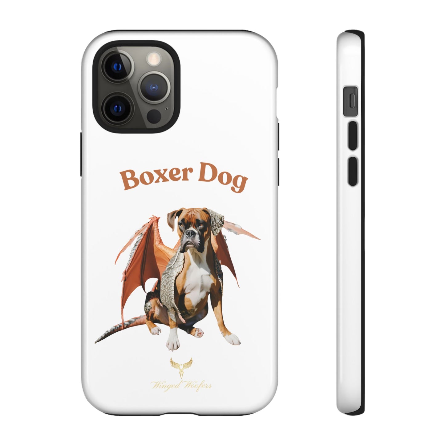 Boxer Dog Dragon Art Phone Case - Tough Cases