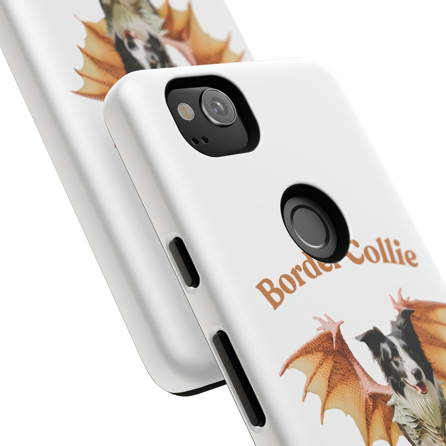 Border Collie Dragon Phone Case - Tough Cases for Dog Lovers