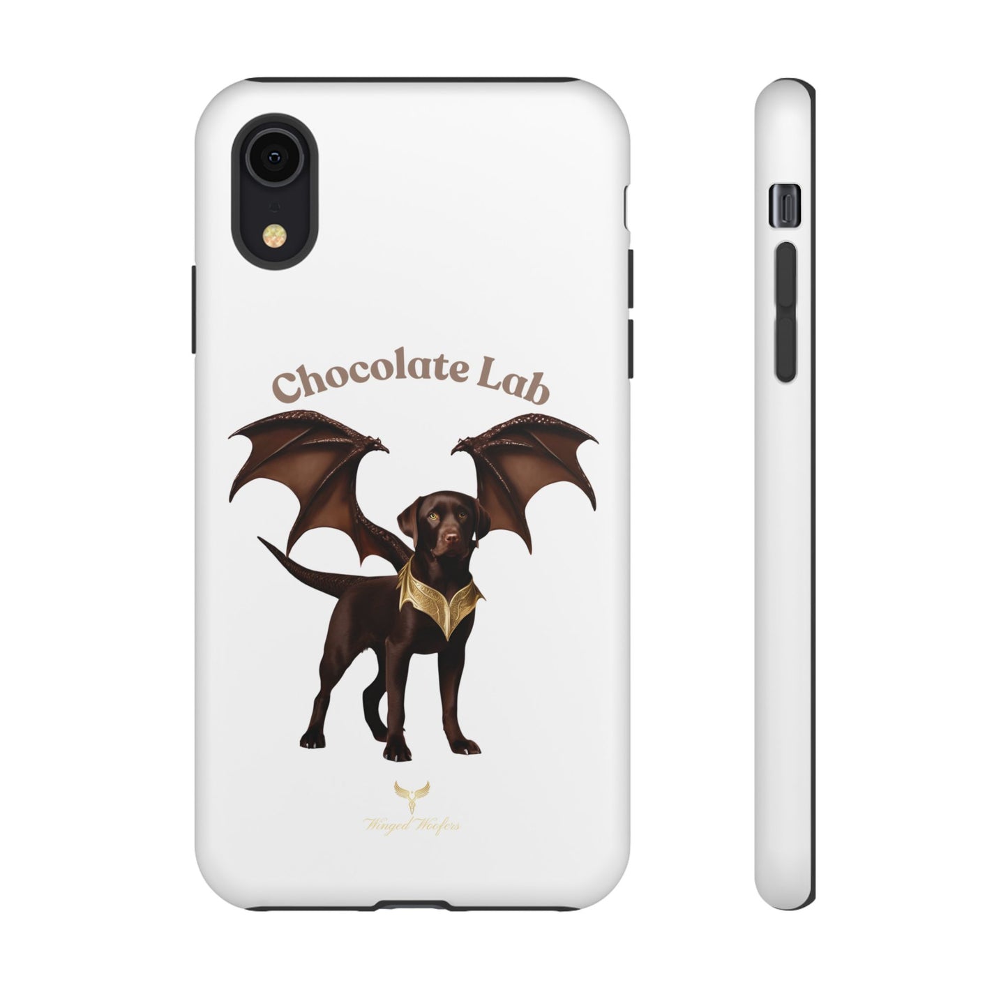 Chocolate Lab Dragon Phone Case - Tough & Stylish for Dog Lovers