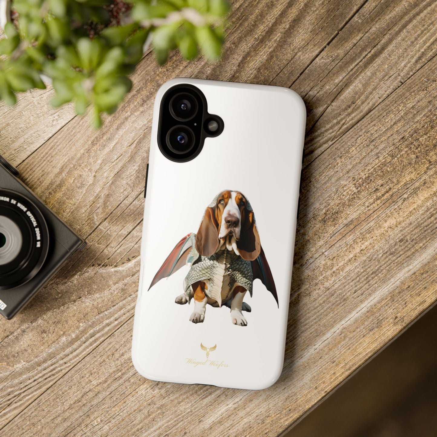 Whimsical Basset Hound Dog Phone Case - Tough Cases for Animal Lovers