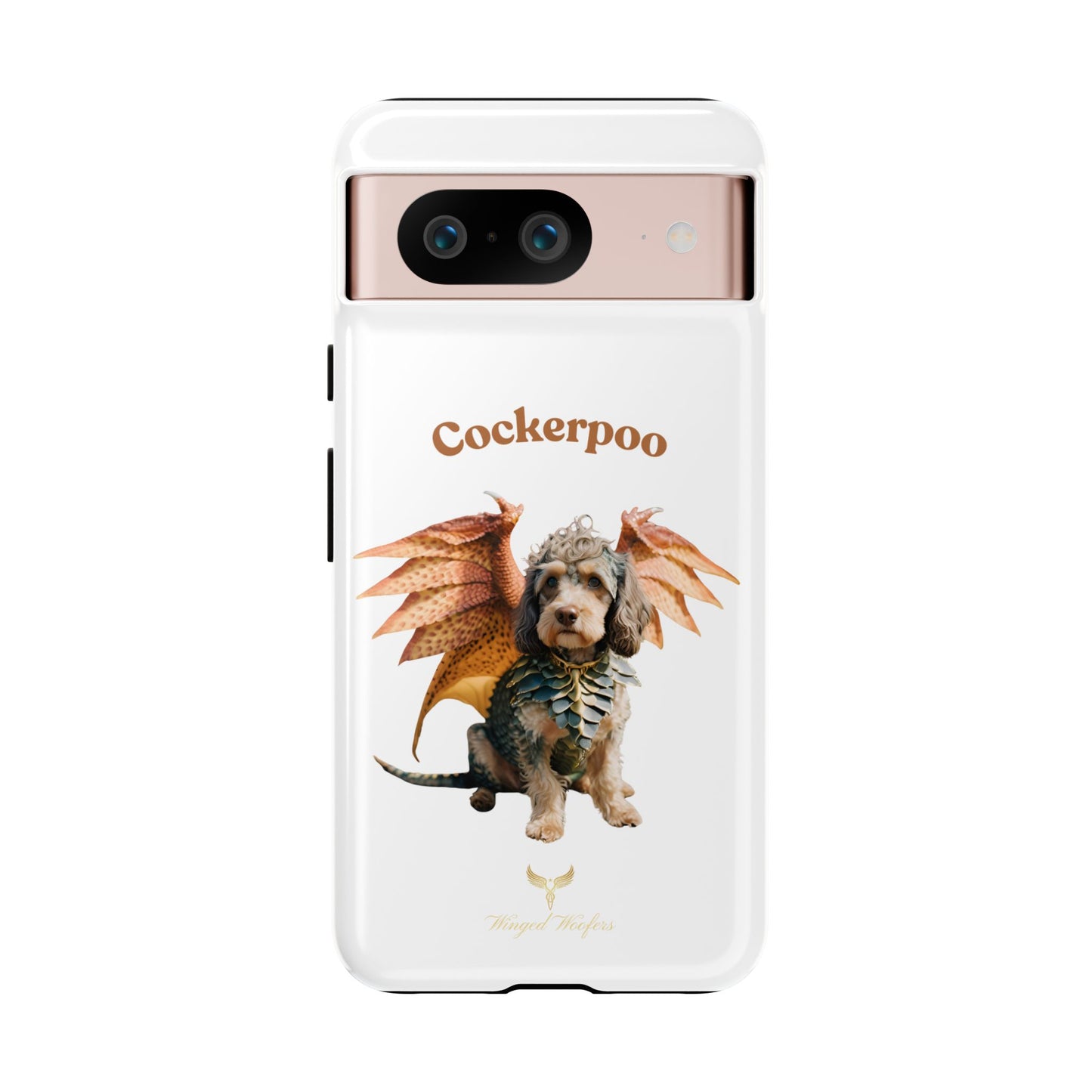 Cockerpoo Dragon Phone Case – Tough & Whimsical Pet Lover Gift