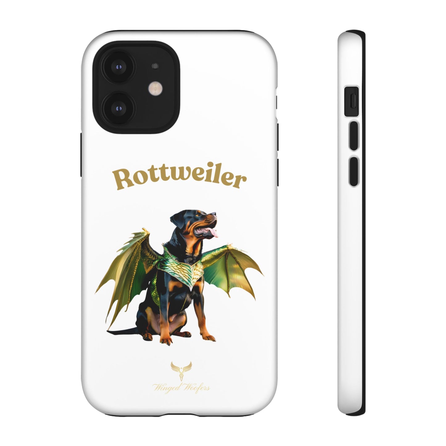 Rottweiler Dragon Wings Phone Case - Tough Cases for Dog Lovers