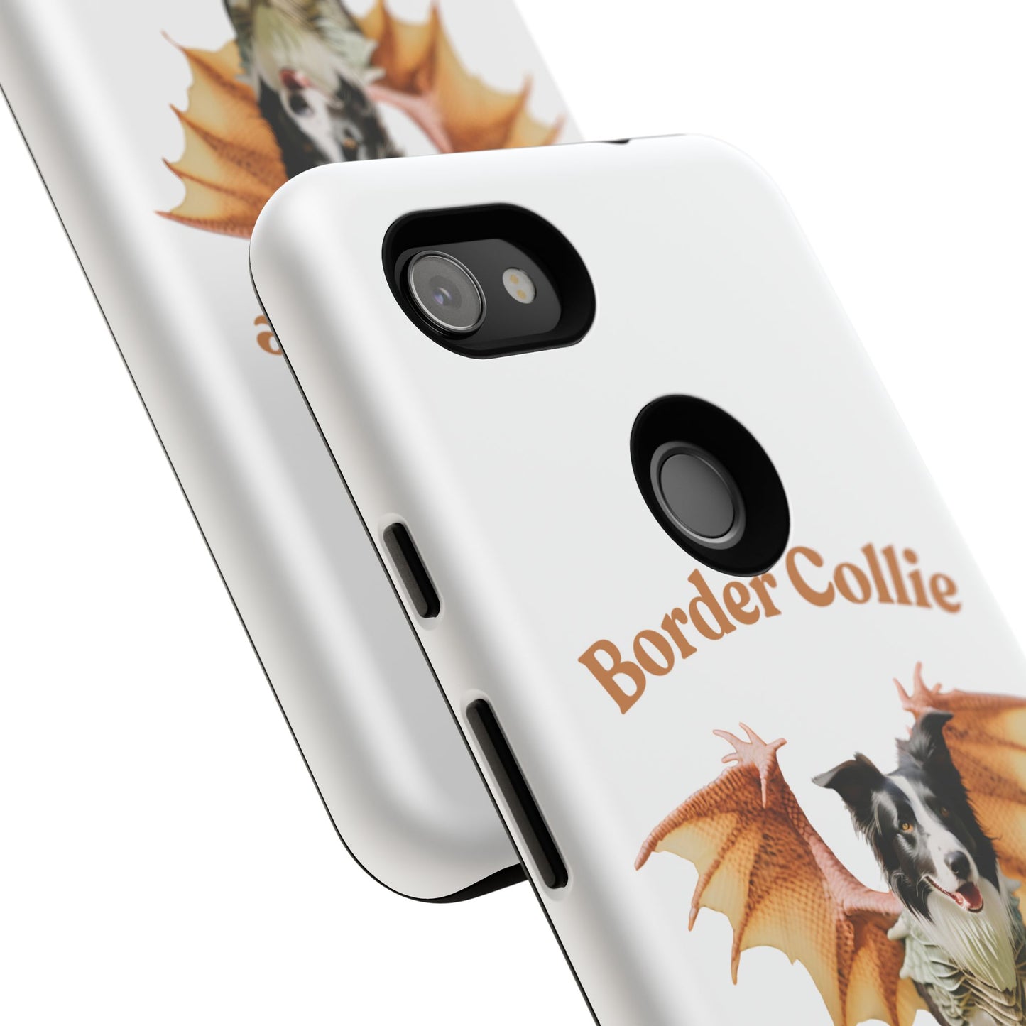 Border Collie Dragon Phone Case - Tough Cases for Dog Lovers