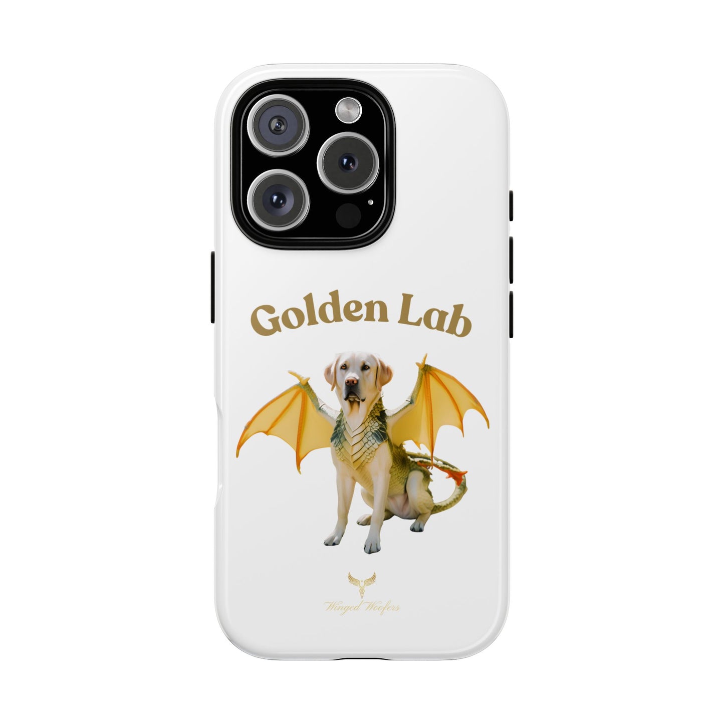 Golden Lab Dragon Phone Case - Tough Protection with a Fun Twist