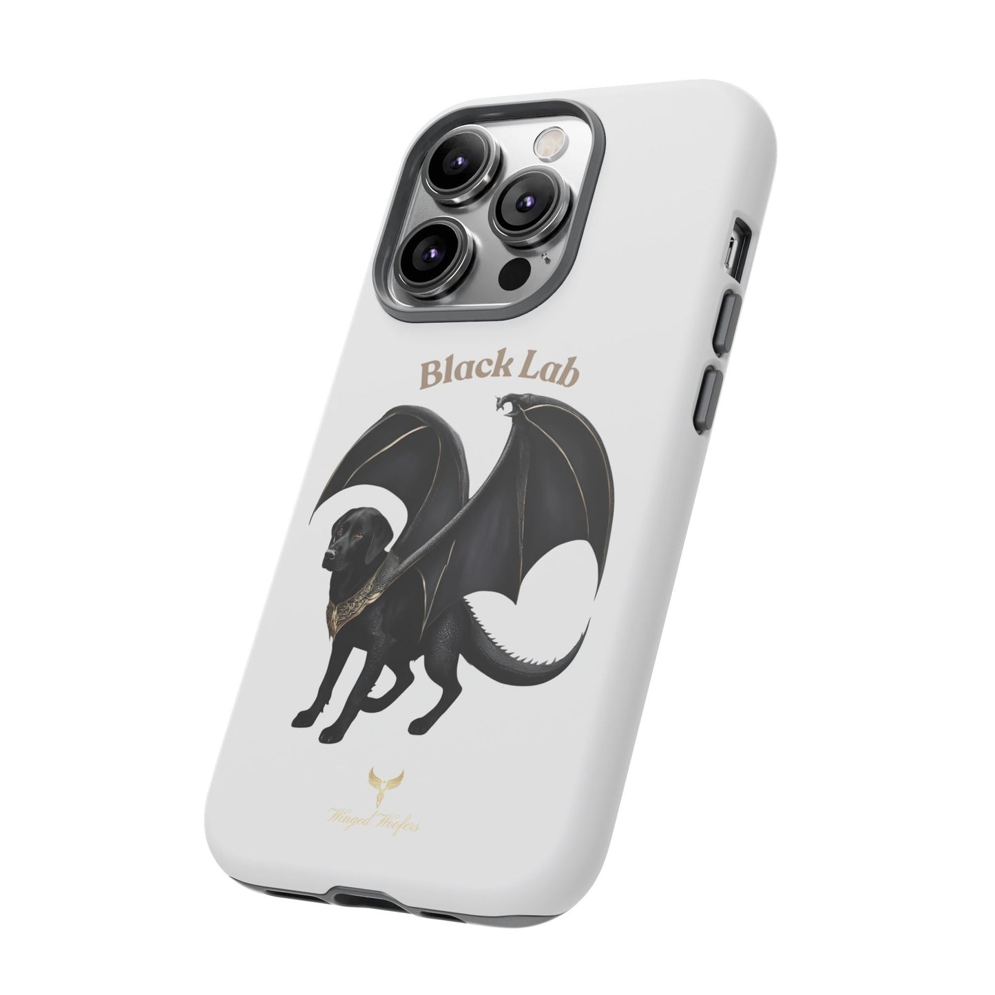 Black Labrador Dragon Case - Tough Phone Case for Pet Lovers