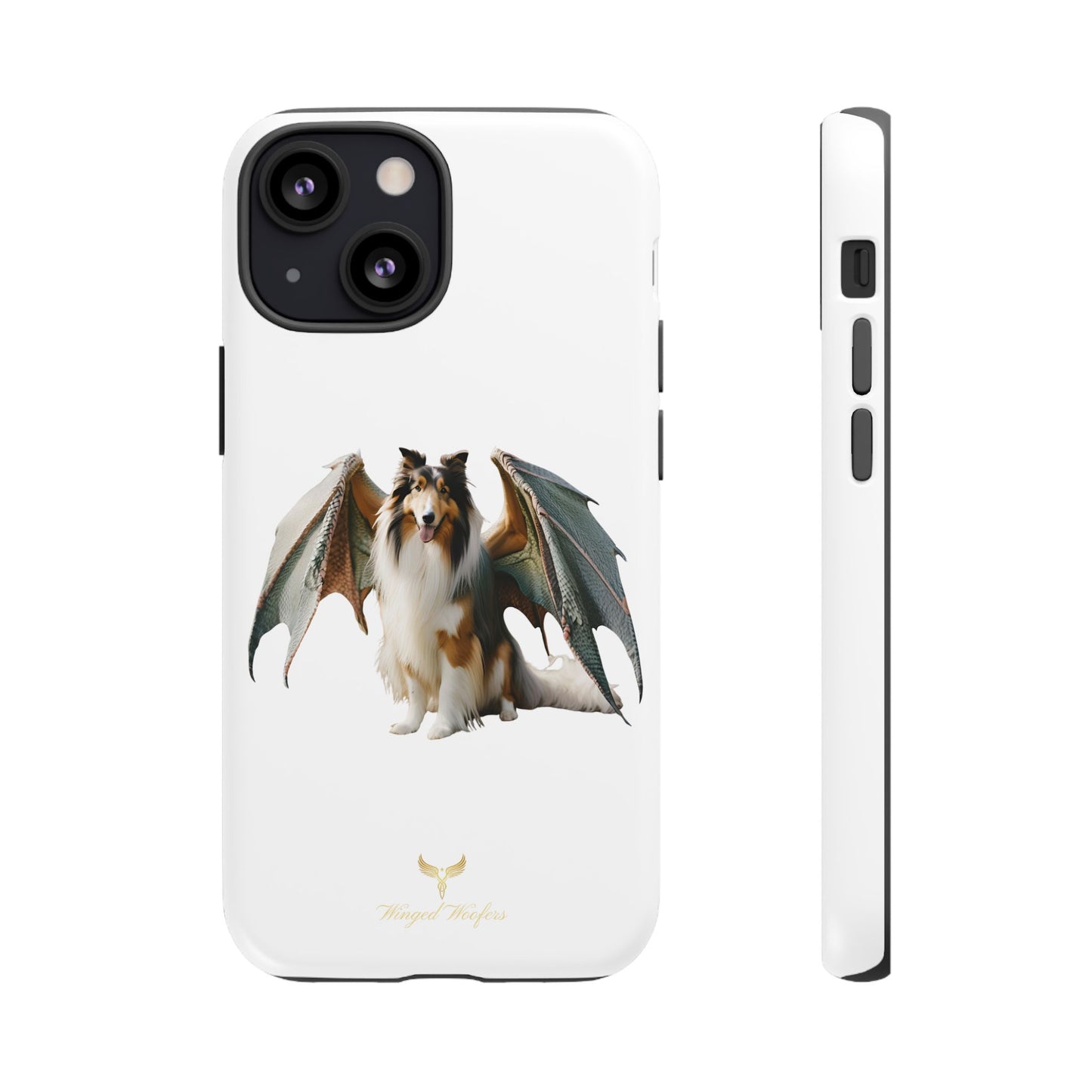 Majestic Dragon Wing Rough Collie Dog Phone Case - Tough Cases for Pet Lovers