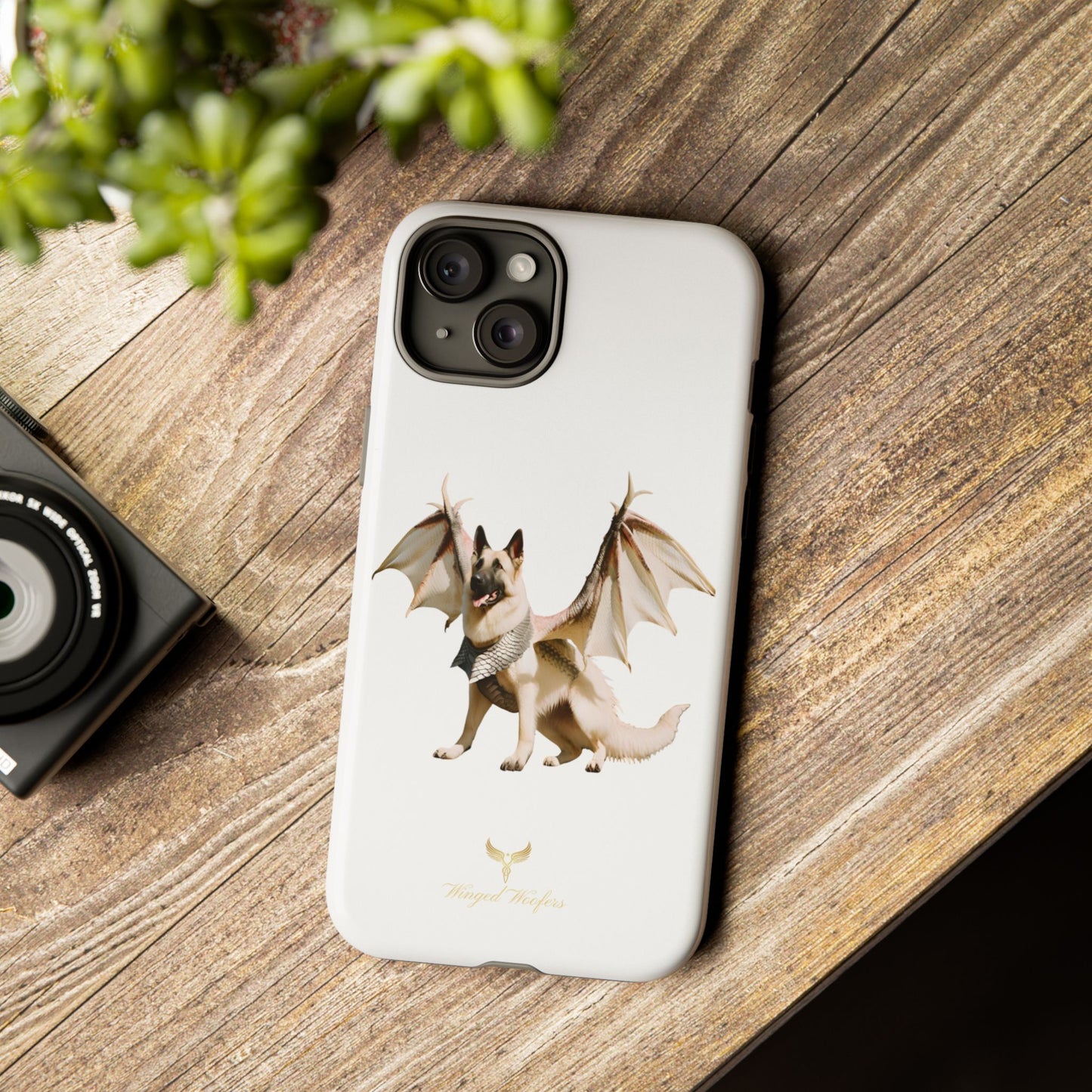 Magical White German Shepherd Dragon Dog Phone Case - Tough, Stylish Protection