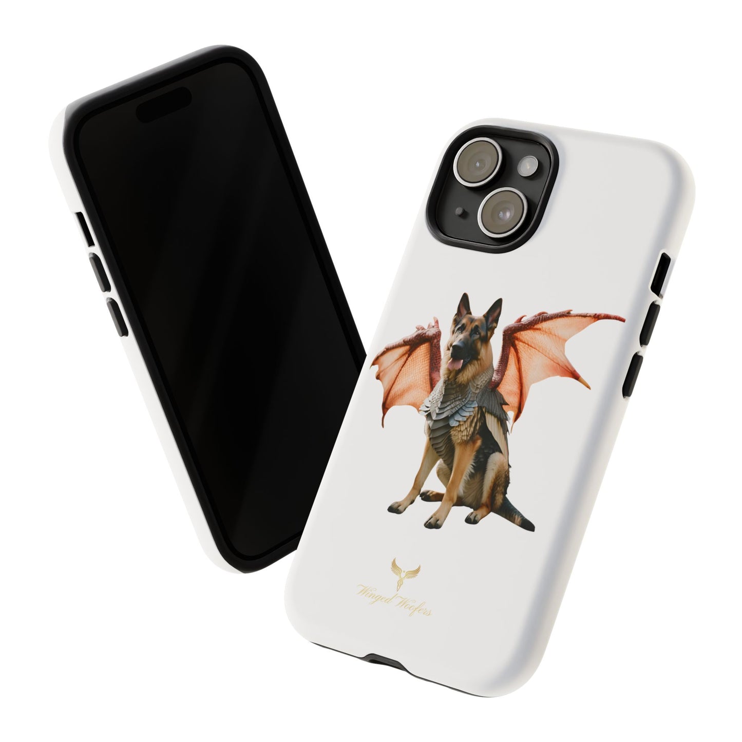 Mythical German Shepherd with Wings Dog iPhone Case | Tough Cases for Pet Lovers