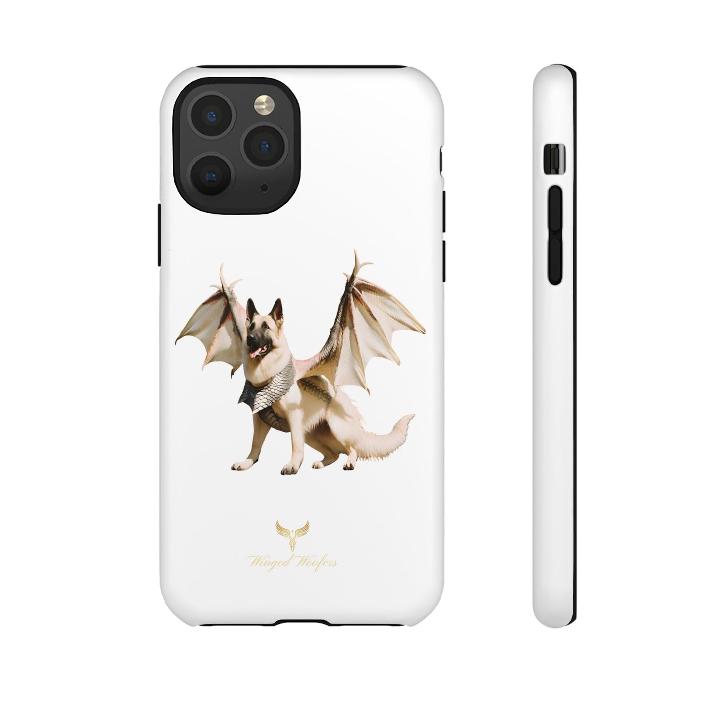 Magical White German Shepherd Dragon Dog Phone Case - Tough, Stylish Protection