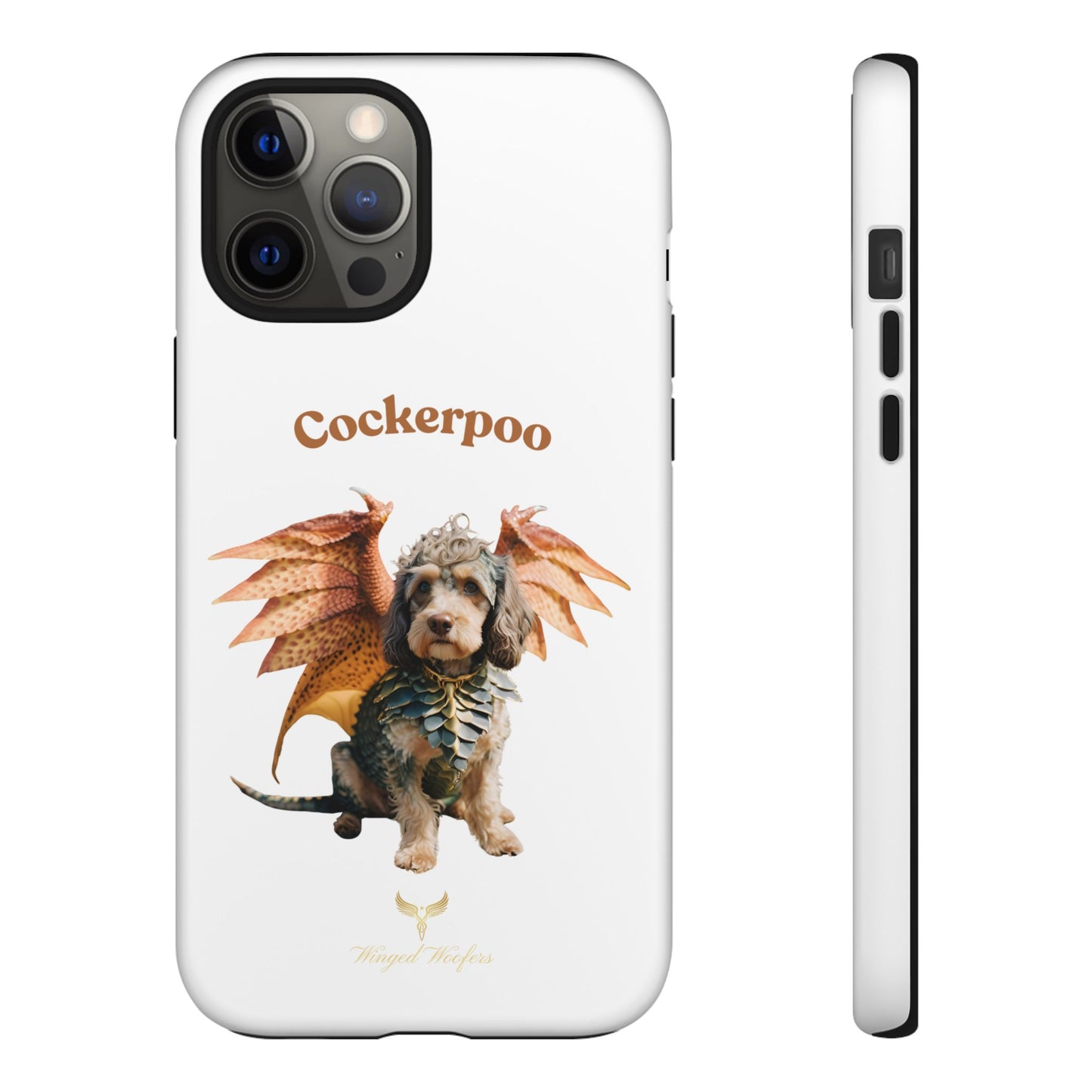 Cockerpoo Dragon Phone Case – Tough & Whimsical Pet Lover Gift